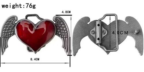 Other Red Angel Heart belt buckle ( no belt ) Size ONE SIZE - 4 Thumbnail