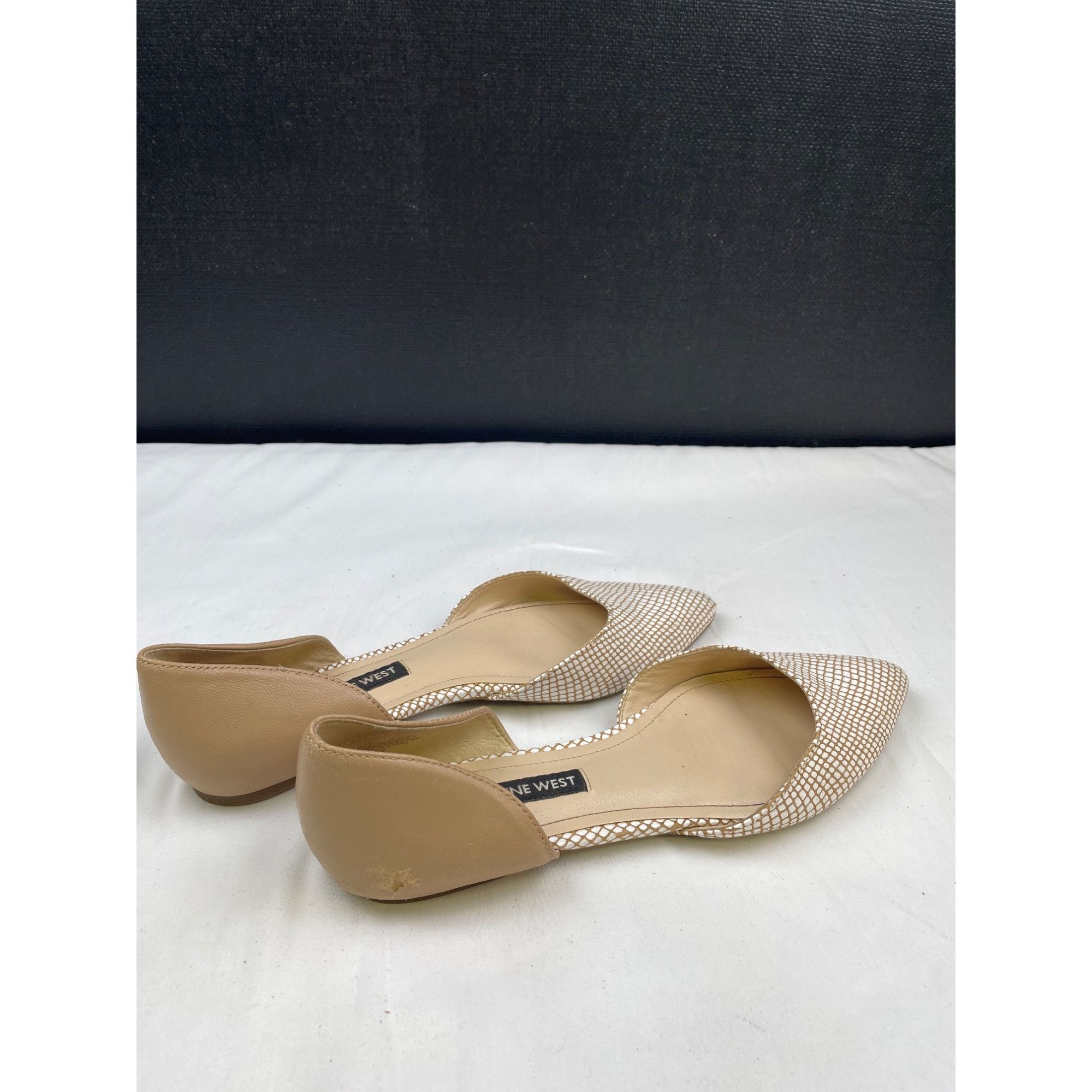 Nine West Nine West Women's Starship Leather Tan Point Toe Flats/Shoes Size US 7.5 / IT 37.5 - 4 Thumbnail