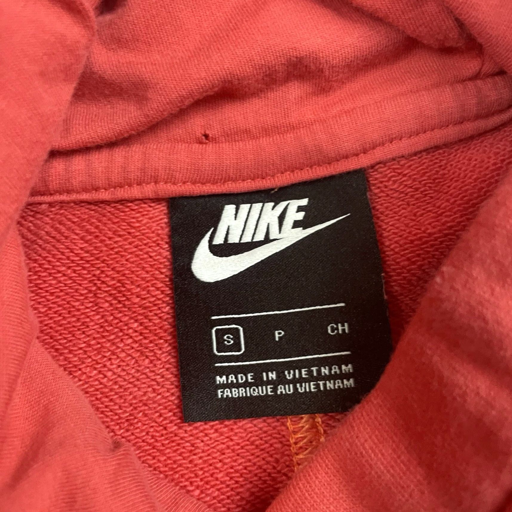 Nike VINTAGE Nike Sweatshirt Hoodie Mens S Pink Crew Neck Pullover Graphic Print Swoosh Essential Fade Red Workout All Seasons Size US S / EU 44-46 / 1 - 5 Thumbnail