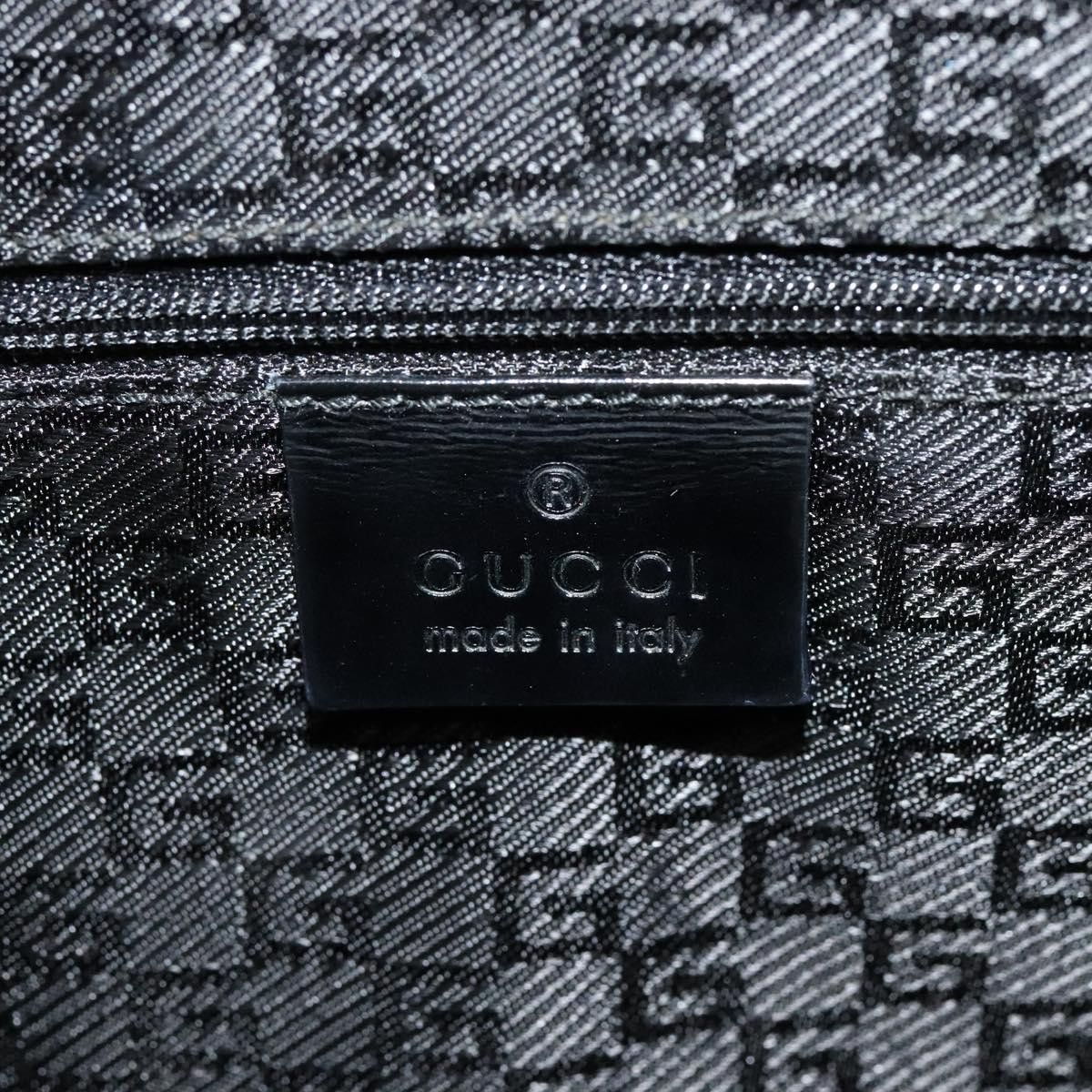 Gucci GUCCI Tote Bag Canvas Leather Gray Black Silver 002 002 Size ONE SIZE - 15 Thumbnail