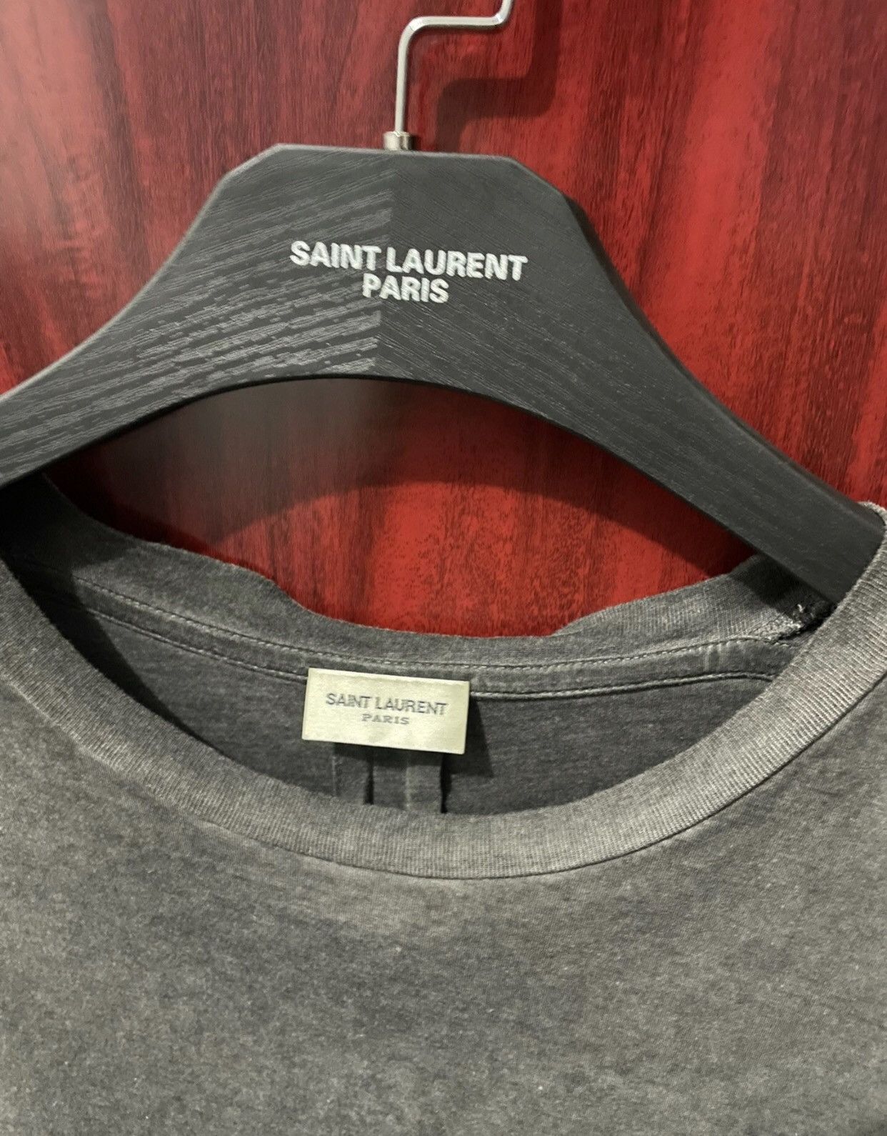 Saint Laurent Paris Saint laurent 16ss Silk to Make Old Short-sleeved Shirts Size US S / EU 44-46 / 1 - 3 Thumbnail