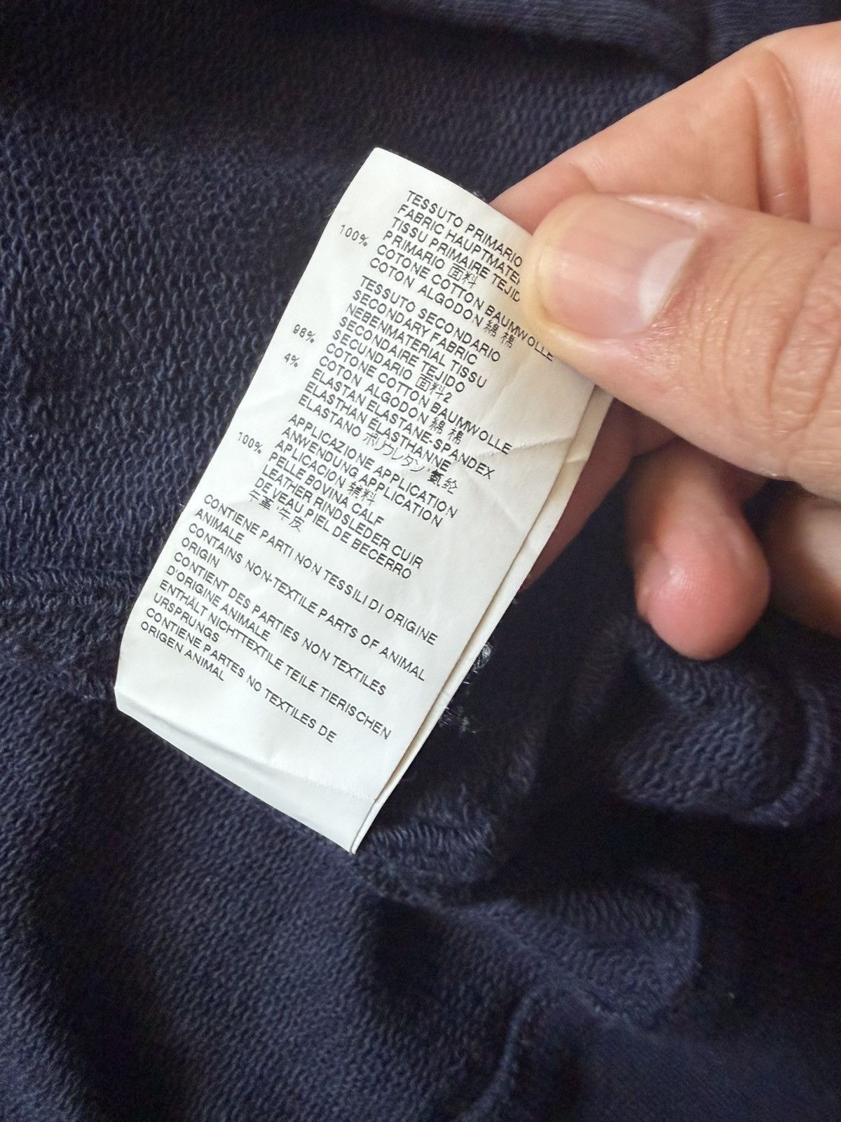 Maison Margiela Maison Margiela Leather Elbow Patch Sweater in Black Size US M / EU 48-50 / 2 - 12 Thumbnail