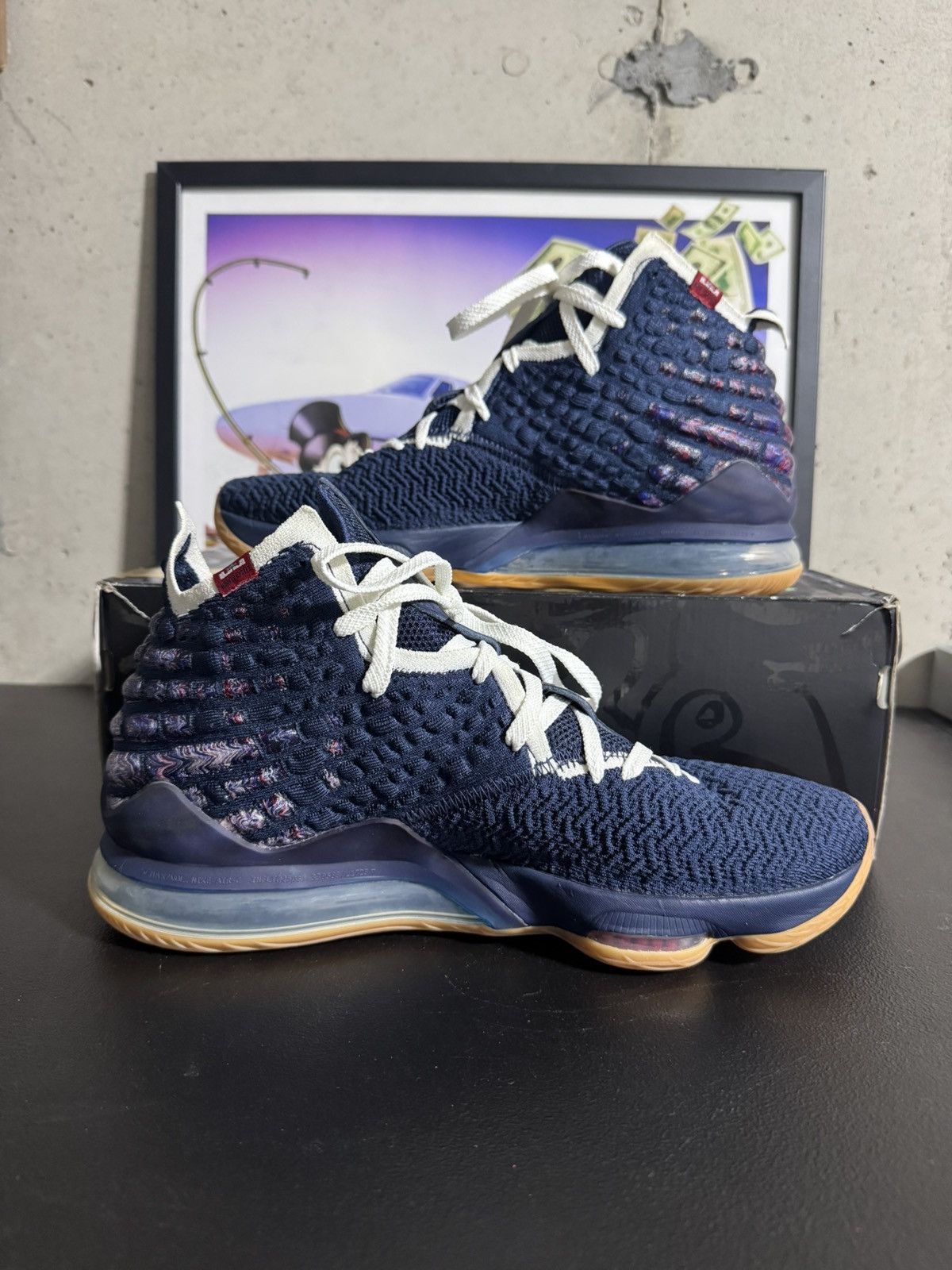 Nike Nike LeBron 17 - College Navy Size US 12 / EU 45 - 2 Thumbnail