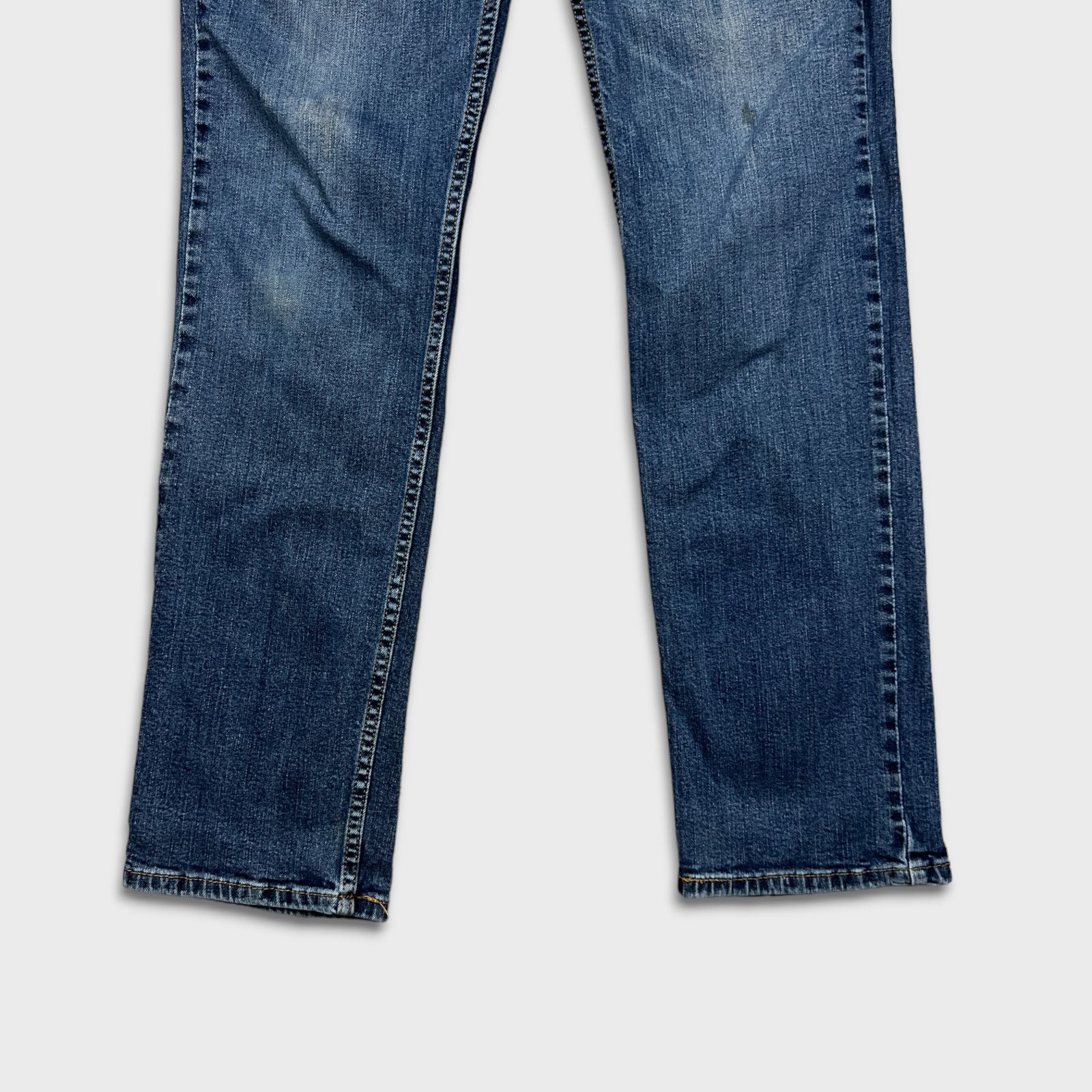 Levi's × Vintage Levi's 514 Jeans Mens 34x34 Blue Straight Fit Denim Pants Size US 34 / EU 50 - 4 Thumbnail