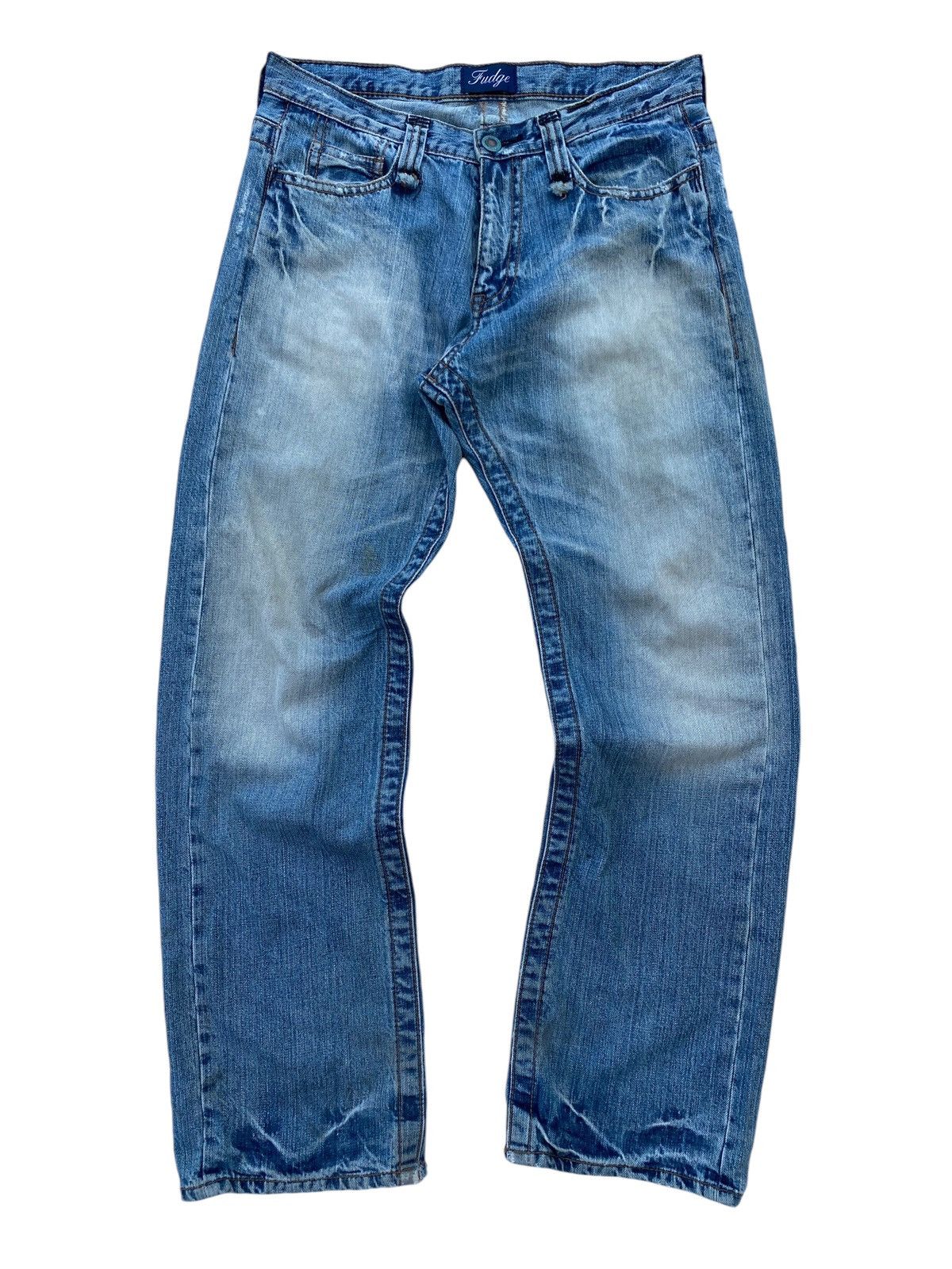If Six Was Nine × Japanese Brand Fudge Distressed Denim Pants Size US 34 / EU 50 - 1 Thumbnail