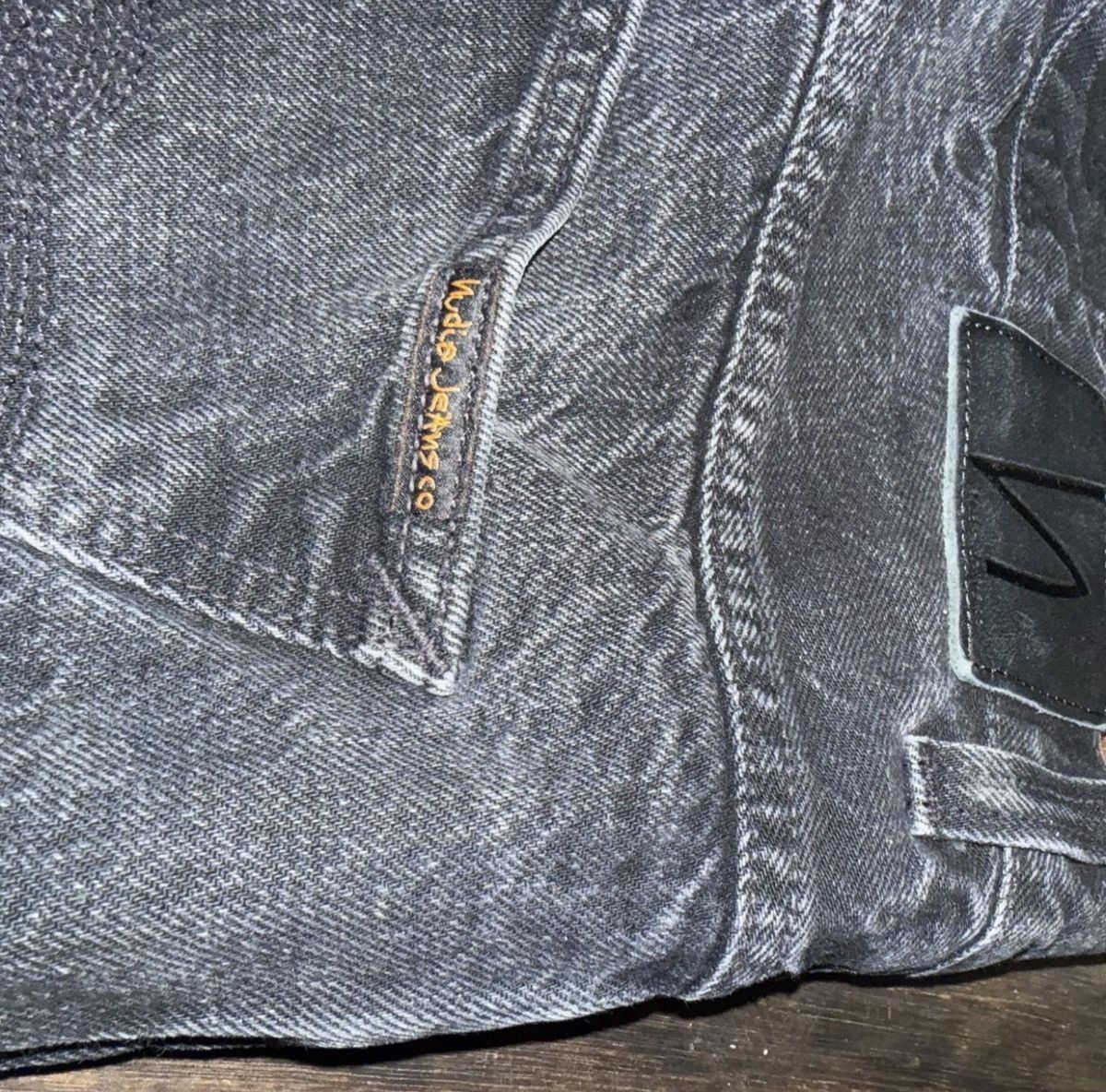 Nudie Jeans Nudie Jeans Black Denim Size US 36 / EU 52 - 4 Thumbnail