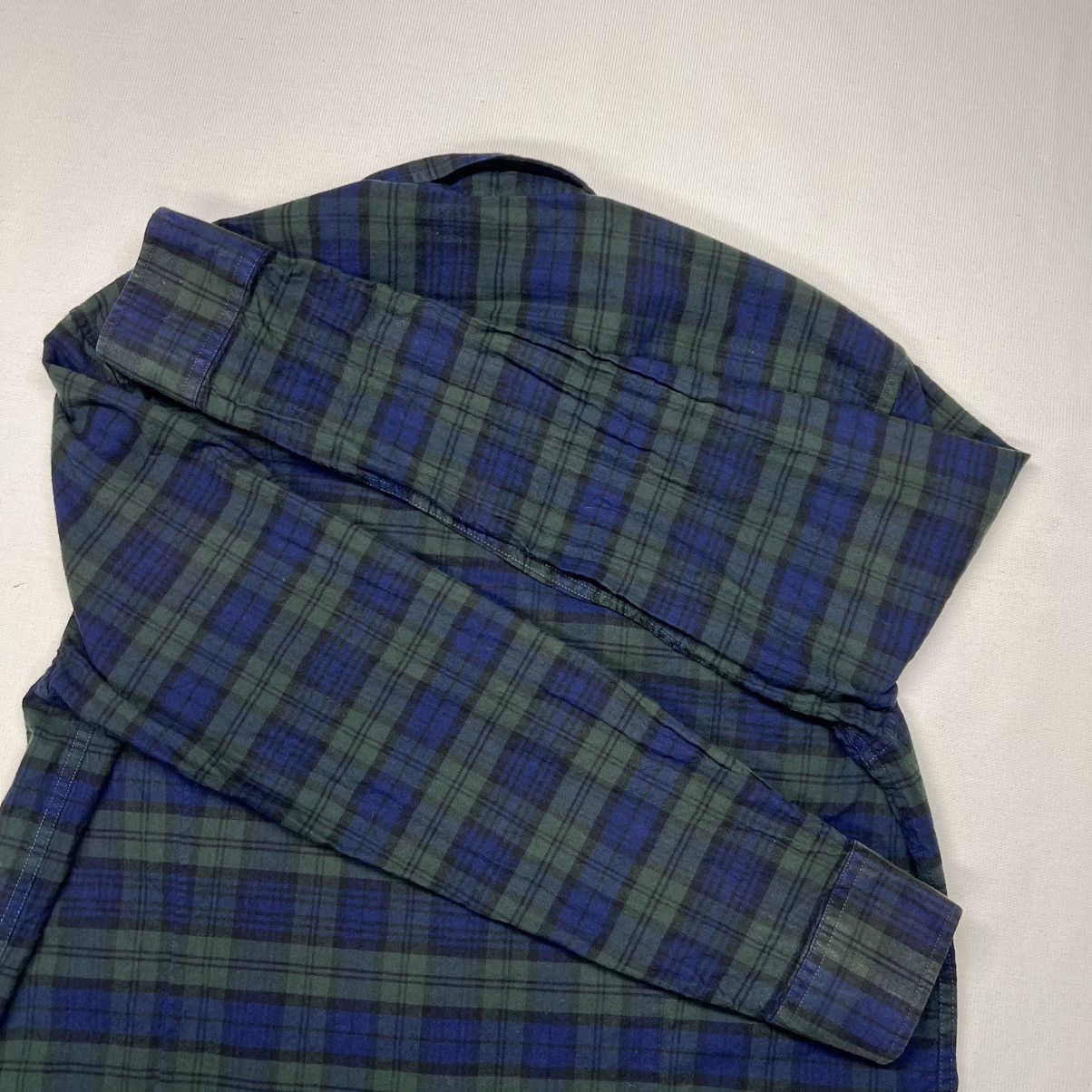 Kenneth Cole Kenneth Cole Reaction Flannel Shirt Button Down Green Blue Size US XL / EU 56 / 4 - 13 Thumbnail
