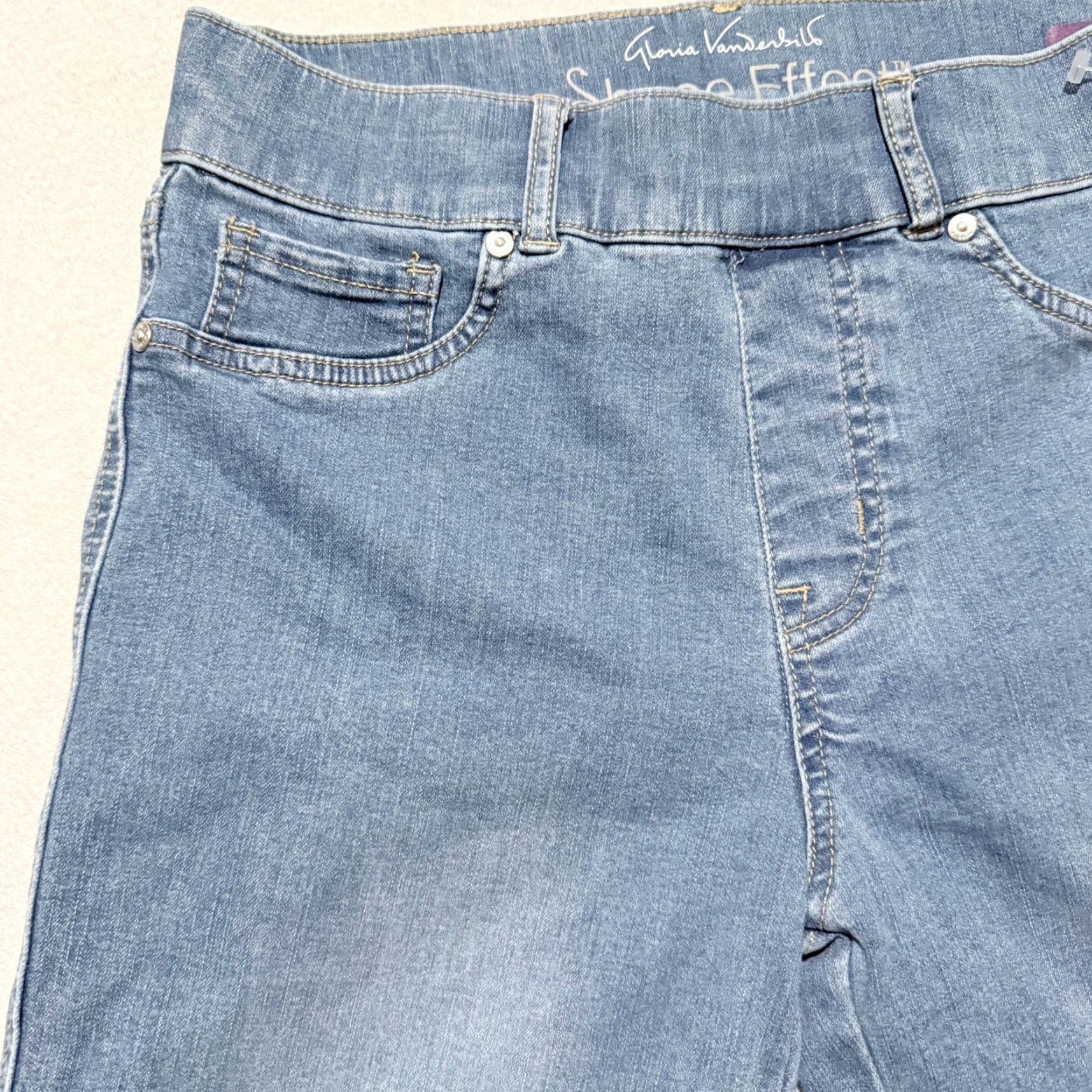 Gloria Vanderbilt Gloria Vanderbilt Shape Effect High-Rise Straight-Leg Jeans Women's Blue Denim Size 42" / US 20 - 4 Thumbnail