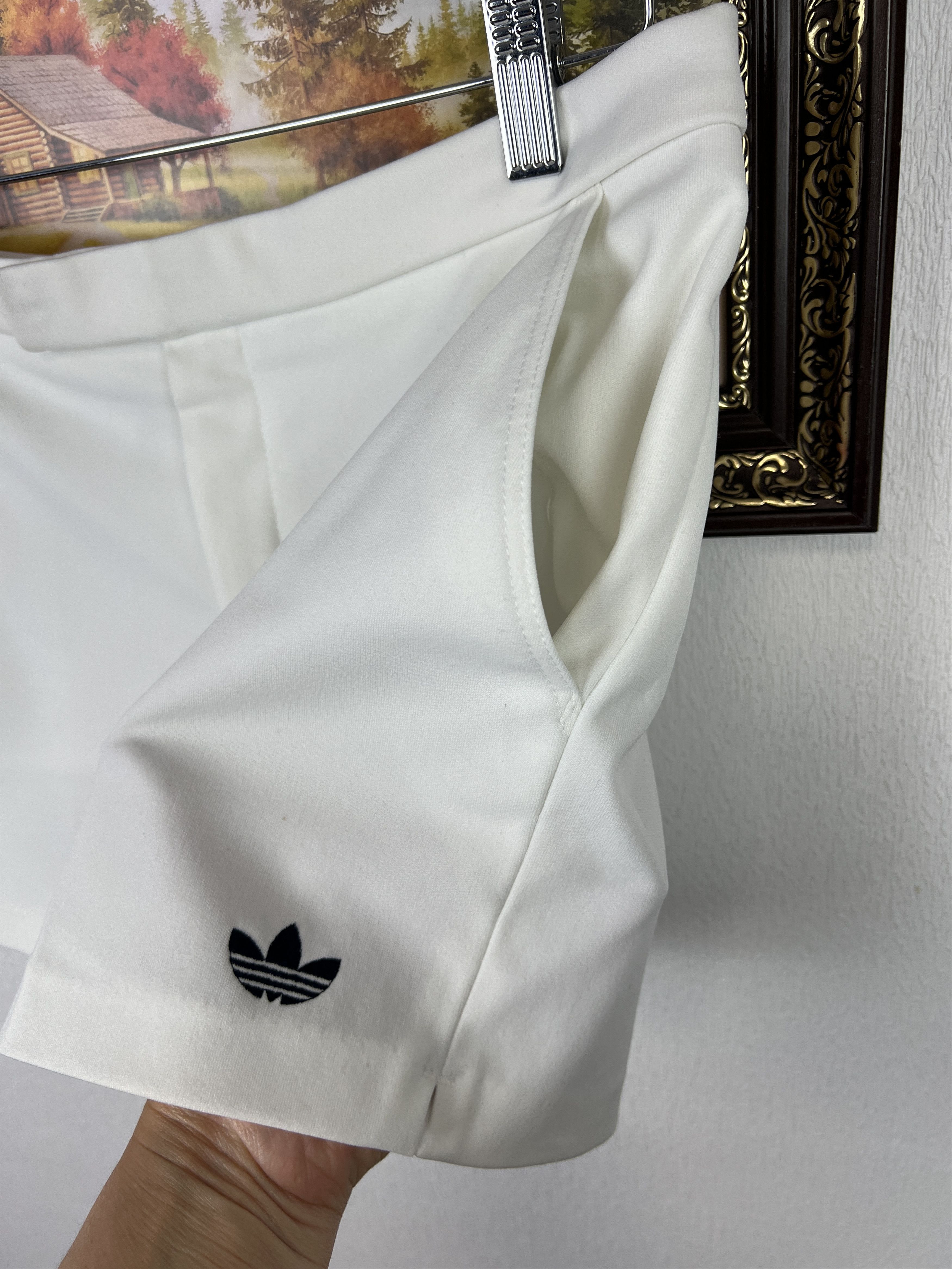 Adidas Vintage 90's Adidas Woman White Tennis Shorts Sport XL Size 36" / US 14 / IT 50 - 4 Thumbnail