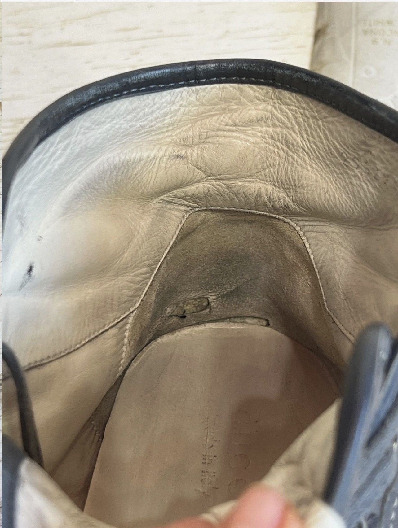 Gucci Gucci Ostrich leather high top sneakers 9,5 Size US 9.5 / EU 42-43 - 18 Thumbnail