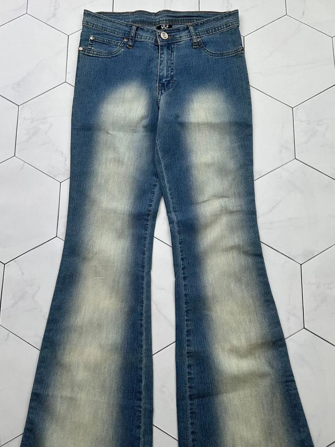 Vintage Vintage Faded Flare Jeans (B439)E2 Size 27" / US 4 / IT 40 - 2 Thumbnail