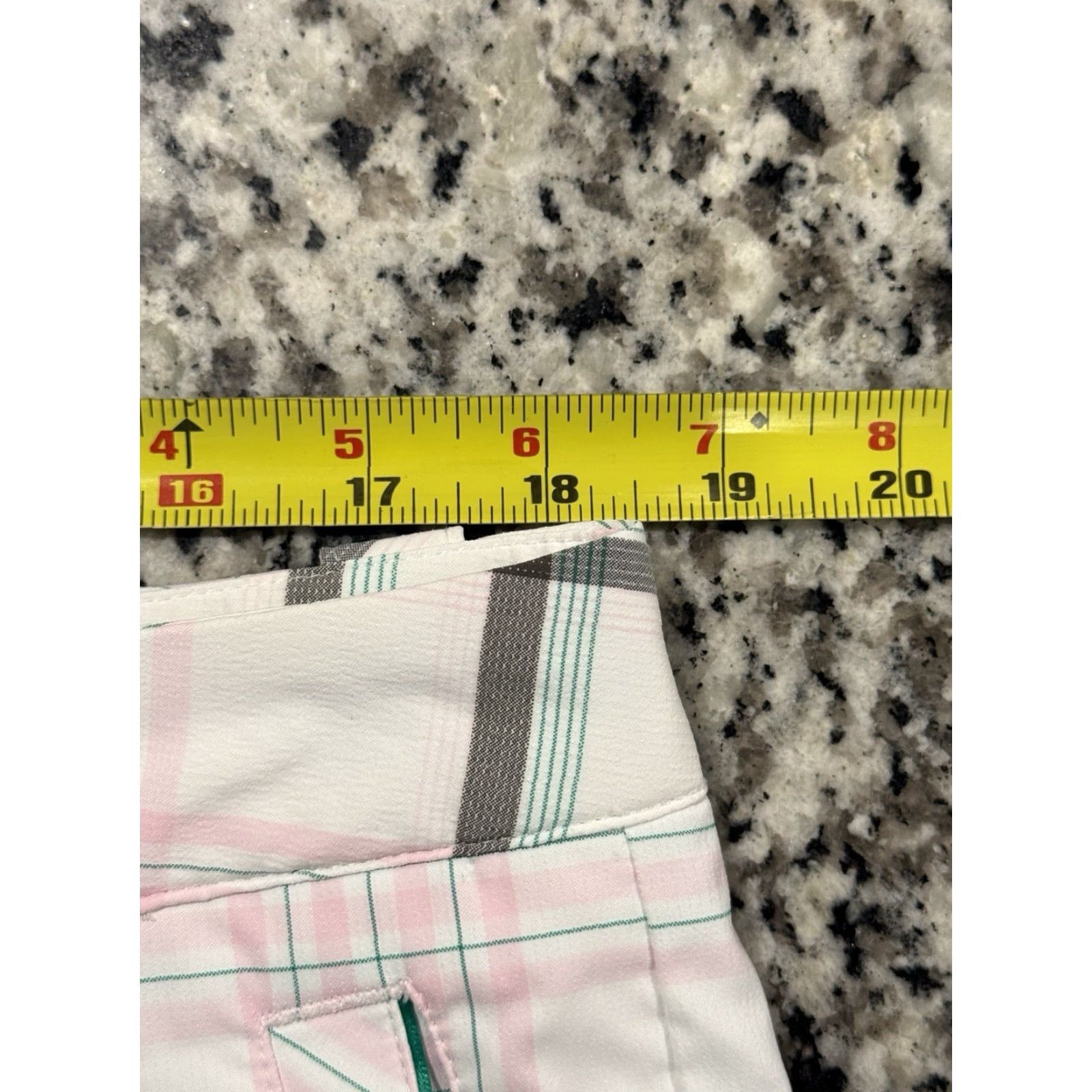 Nike Nike Golf Dri-FIT Tour Performance Pants Womens 14 Plaid Stretch 37 x 29 Multicolor Inseam 29 Zip Casual Golf Pants Women Size 36" / US 14 / IT 50 - 2 Thumbnail