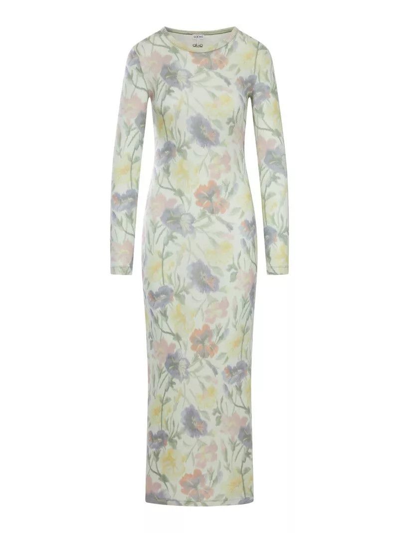 Loewe LOEWE Multicolor Silk/Cotton Dress New & Authentic Size ONE SIZE - 1 Thumbnail