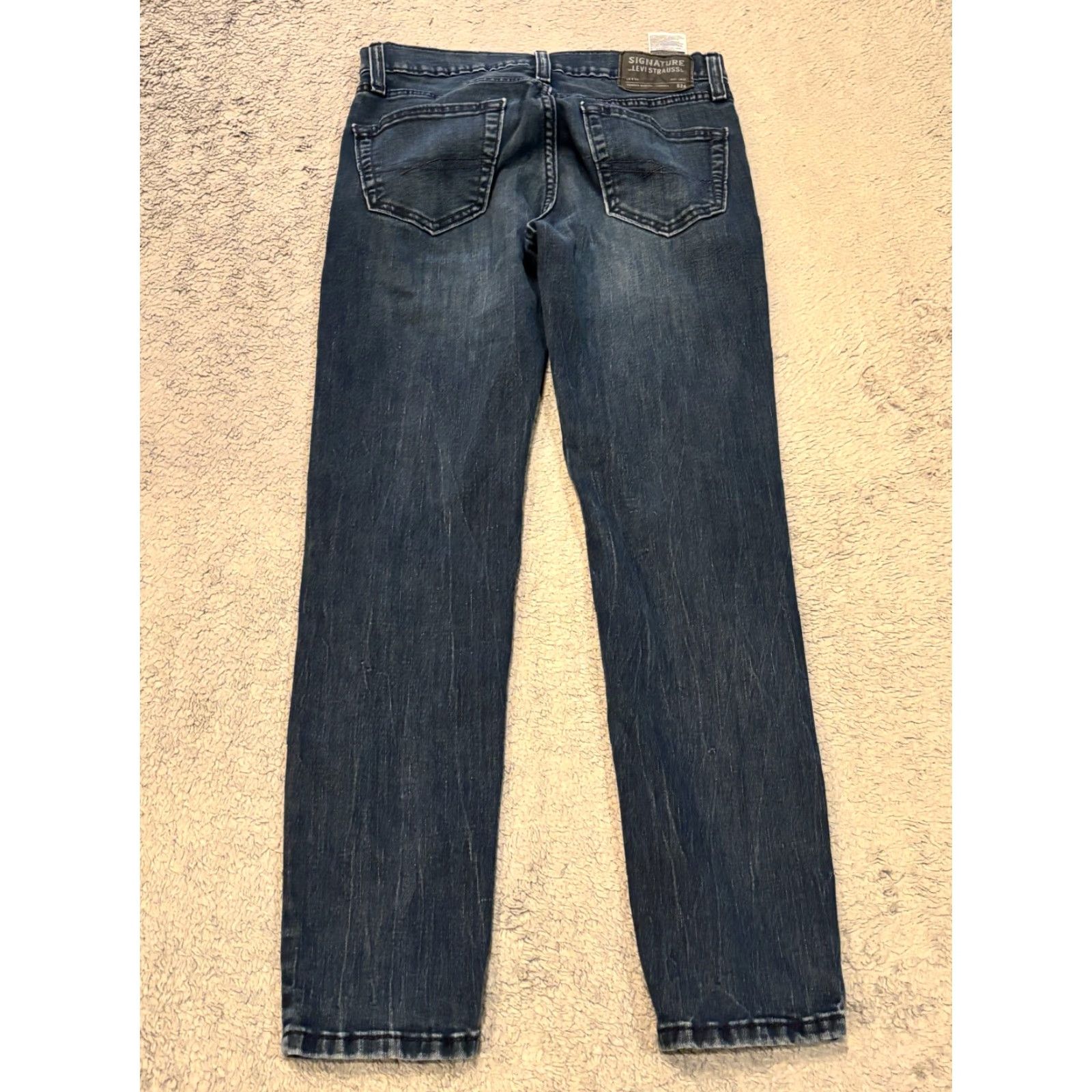 Levi's Levi's Levi Strauss Signature Jeans Mens 29x30 Blue Skinny Stretch Denim Medium Wash Jeans Size US 29 - 6 Thumbnail