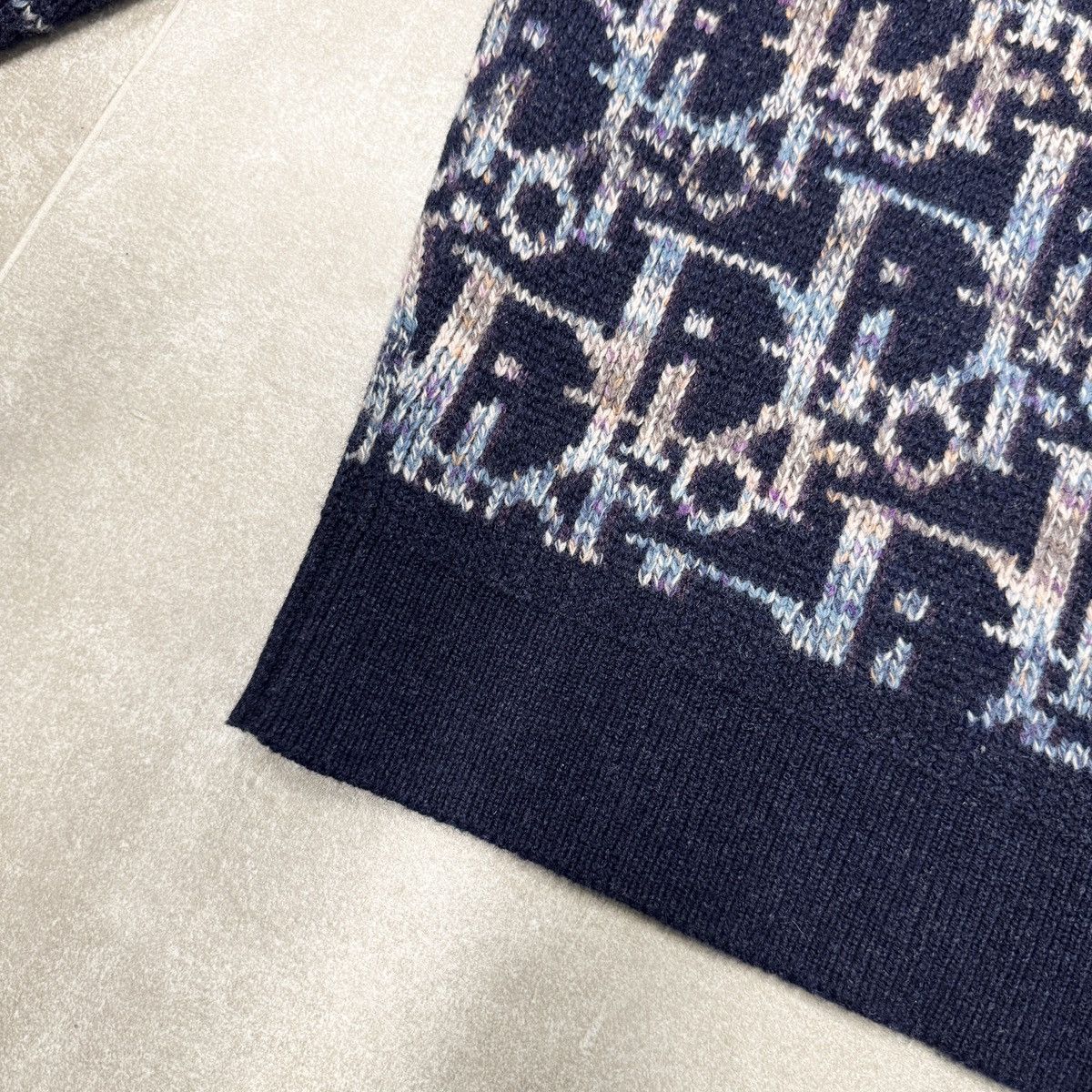 Dior Dior Oblique Wool Jacquard Sweatshirt In Blue RRP £1300 Size US S / EU 44-46 / 1 - 3 Thumbnail