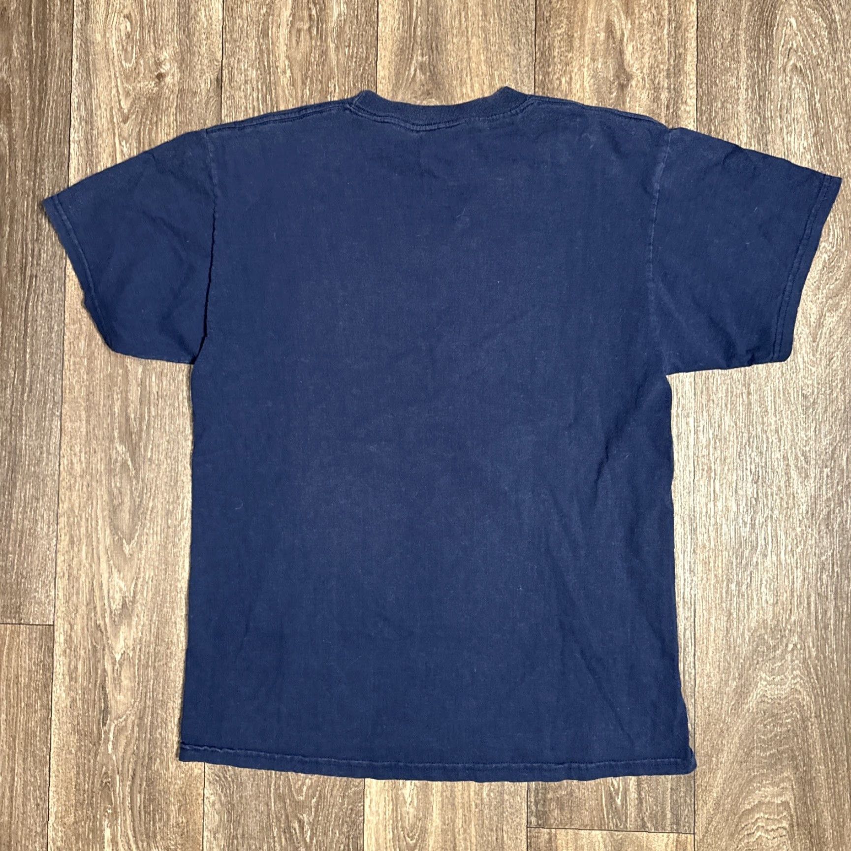 Vintage VINTAGE 90s Leader of the Pack Nature Calls Wolf Husky T-Shirt Navy Blue M Adult Mens Womens Unisex Navy Blue 90s Shirt T-Shirt Size US M / EU 48-50 / 2 - 7 Thumbnail