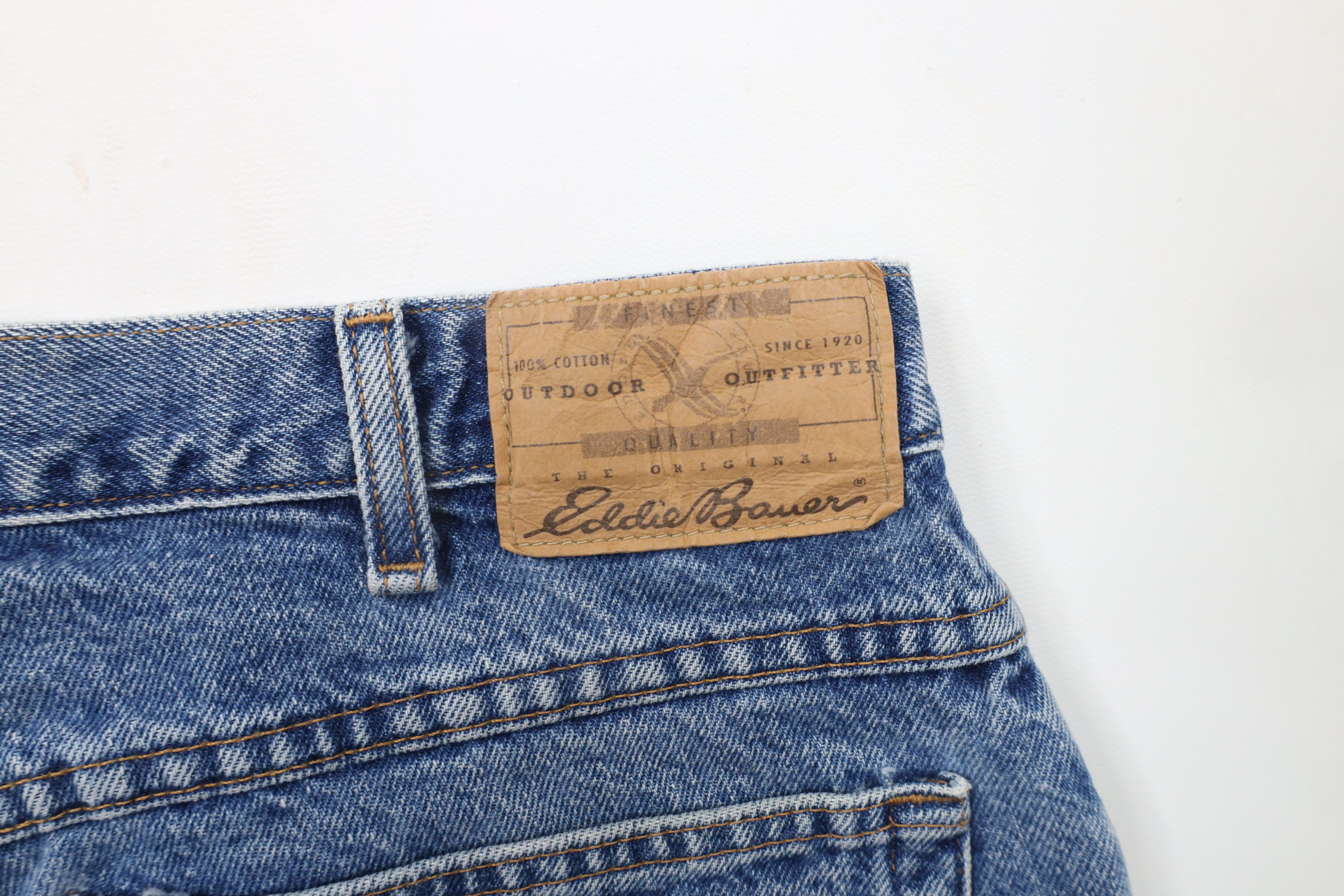Eddie Bauer × Vintage Vintage 90s Eddie Bauer Relaxed Fit Denim Jeans Blue Cotton Size US 34 / EU 50 - 13 Thumbnail