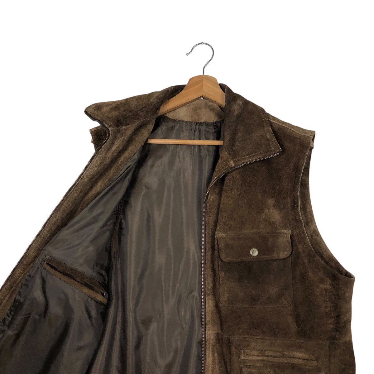 Japanese Brand 📌Vintage Genuine Leather Vest Unbranded Issey Miyake Size US M / EU 48-50 / 2 - 13 Thumbnail