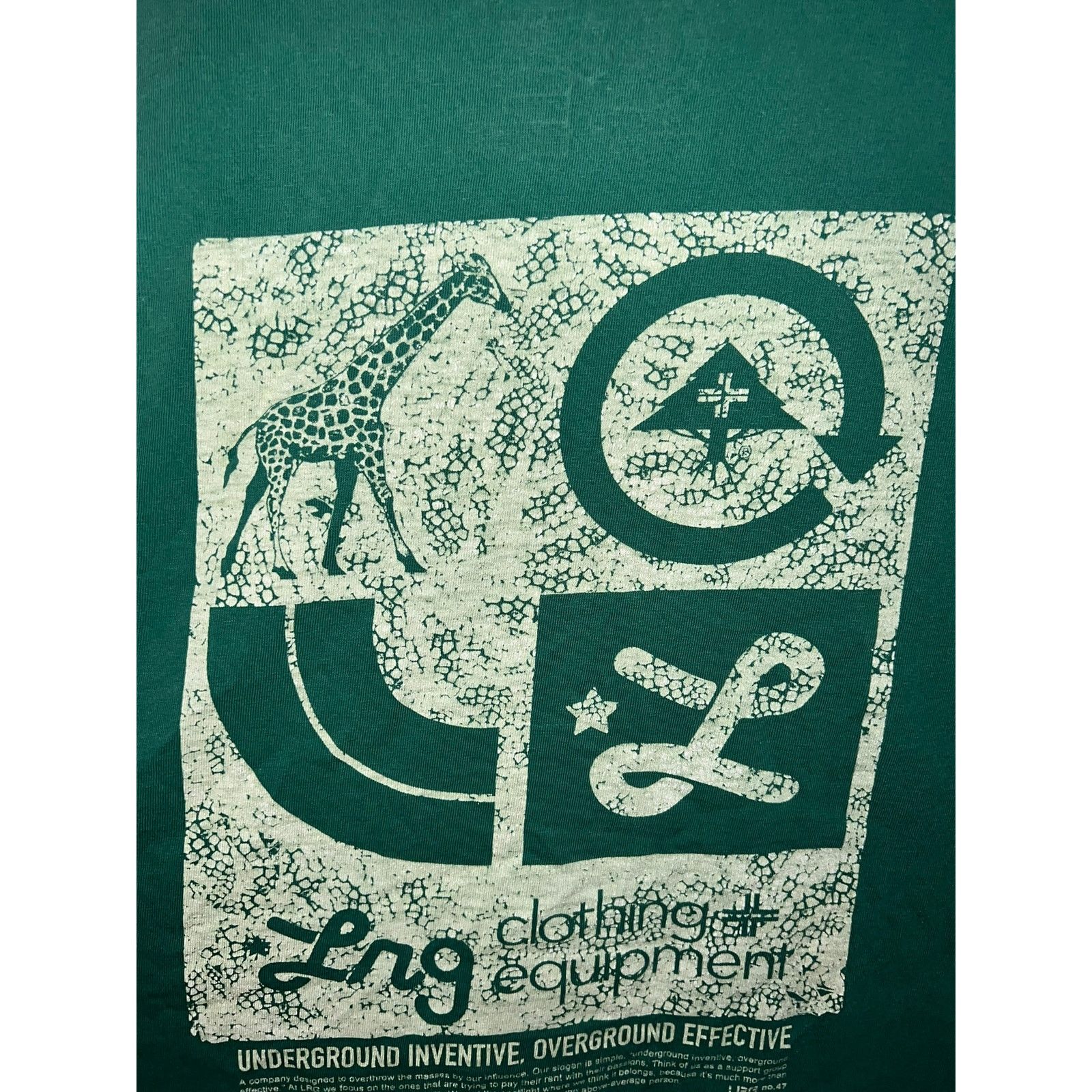 LRG Y2K LRG Green Shirt Underground Inventive Shirt Tee L Large Size US L / EU 52-54 / 3 - 6 Thumbnail