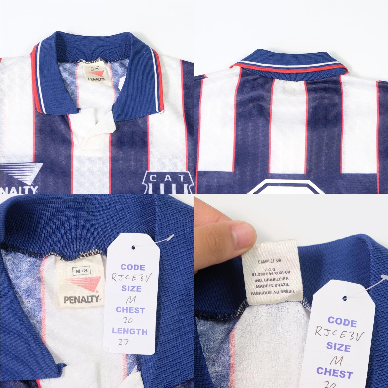 Penalty 1993/94 Talleres de Cordoba Home Shirt (M) Size US M / EU 48-50 / 2 - 5 Thumbnail