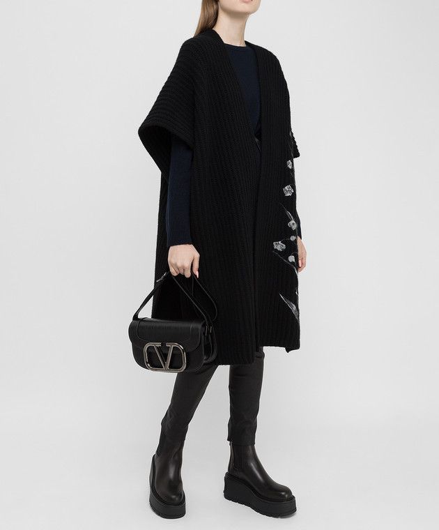 Valentino o1y0326 Cardigan in Black Size S / US 4 / IT 40 - 5 Thumbnail