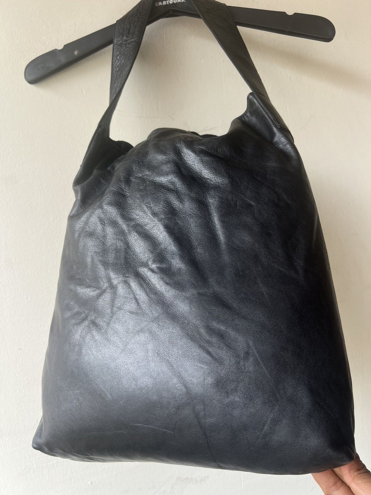 Leather B. Stuff Japan Nappa Black Leather Shoulder Bag Size ONE SIZE - 18 Thumbnail