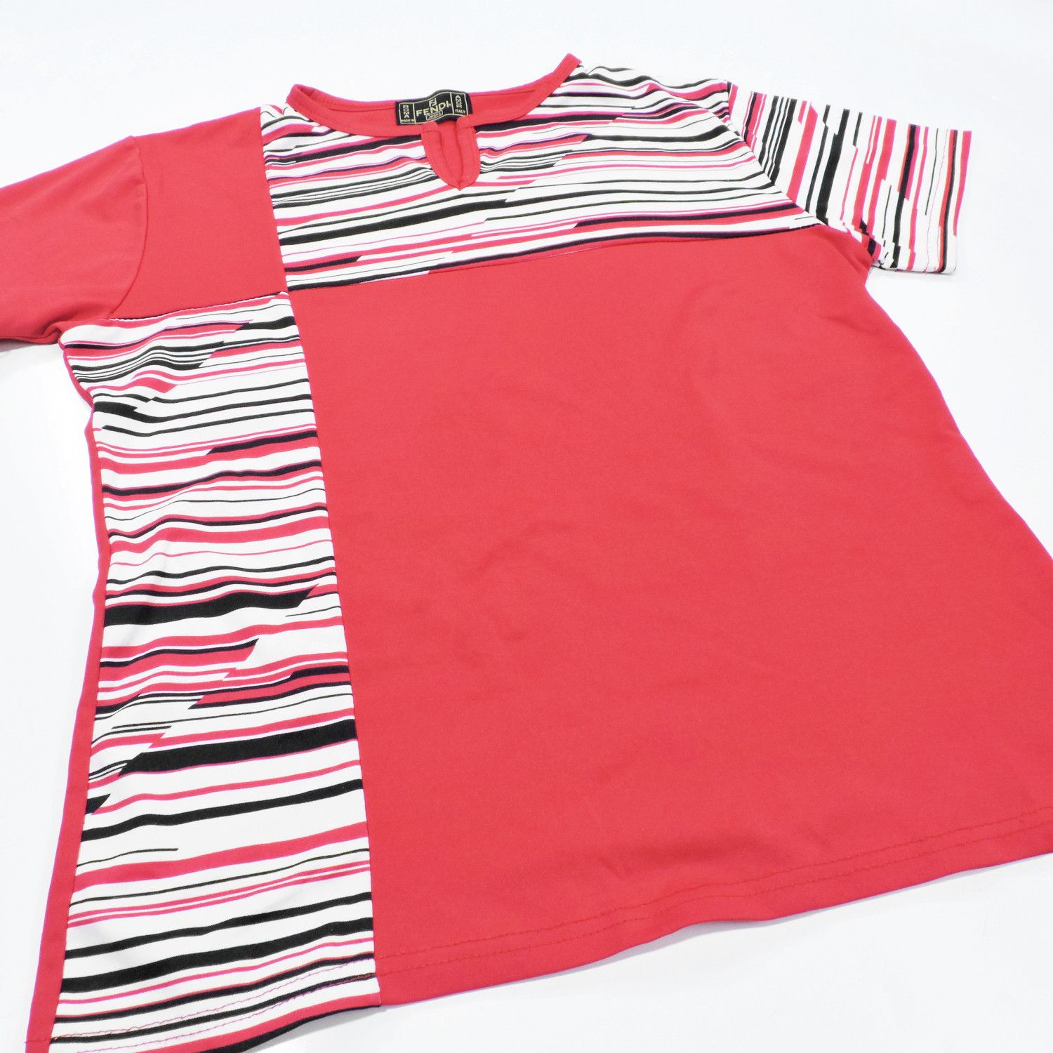 Fendi FENDI RED STRIPED T-SHIRT Size M / US 6-8 / IT 42-44 - 6 Thumbnail