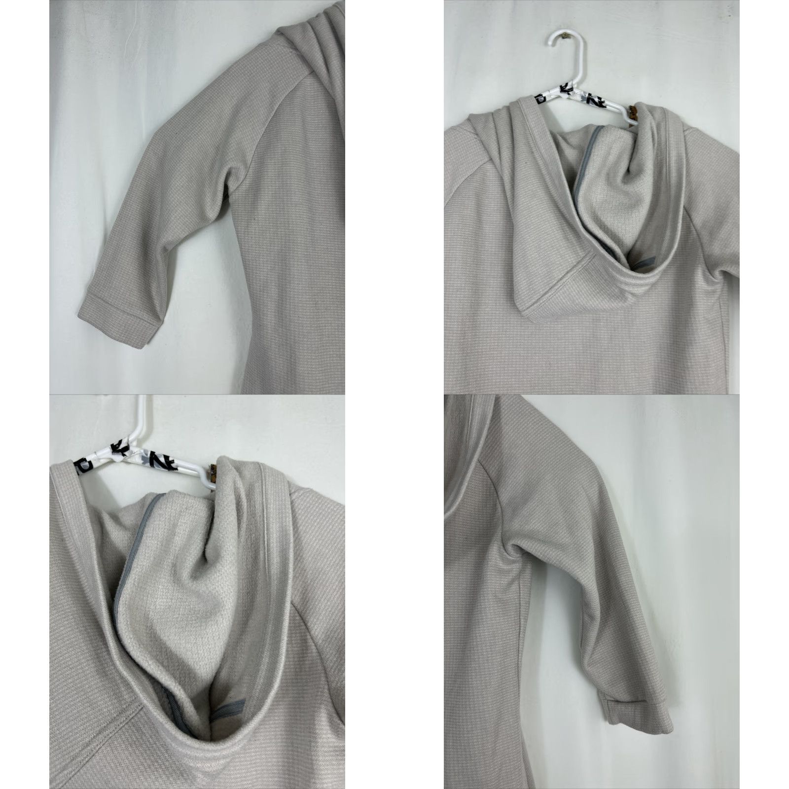 Mountain Hardwear Nike Shirt Women's Mountain Hardwear Hoodie Sweatshirt Oversized 3/4 Sleeves Beige Medium Size M / US 6-8 / IT 42-44 - 9 Thumbnail