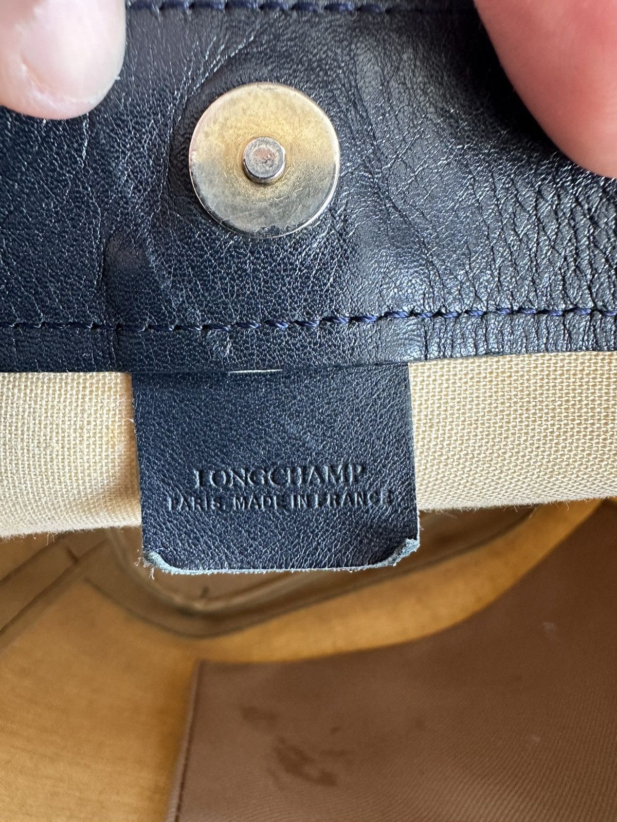 Longchamp 80’s Longchamp Paris Bucket Shoulder Bag Vintage Size ONE SIZE - 16 Thumbnail