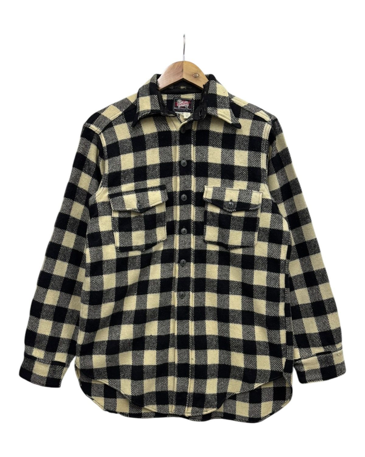 Woolrich Woolen Mills WOOLRICH WOOLEN MILLS 50s CHECKERED WOOL FLANNEL BUTTOP UP Size US M / EU 48-50 / 2 - 1 Thumbnail