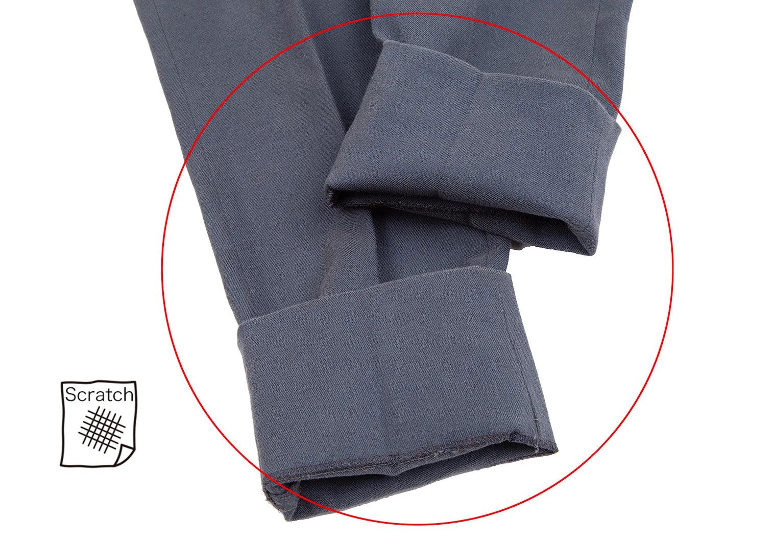 Comme des Garcons Homme Plus Cotton Linen Tapered Pants in Blue Gray Size US 30 / EU 46 - 12 Thumbnail