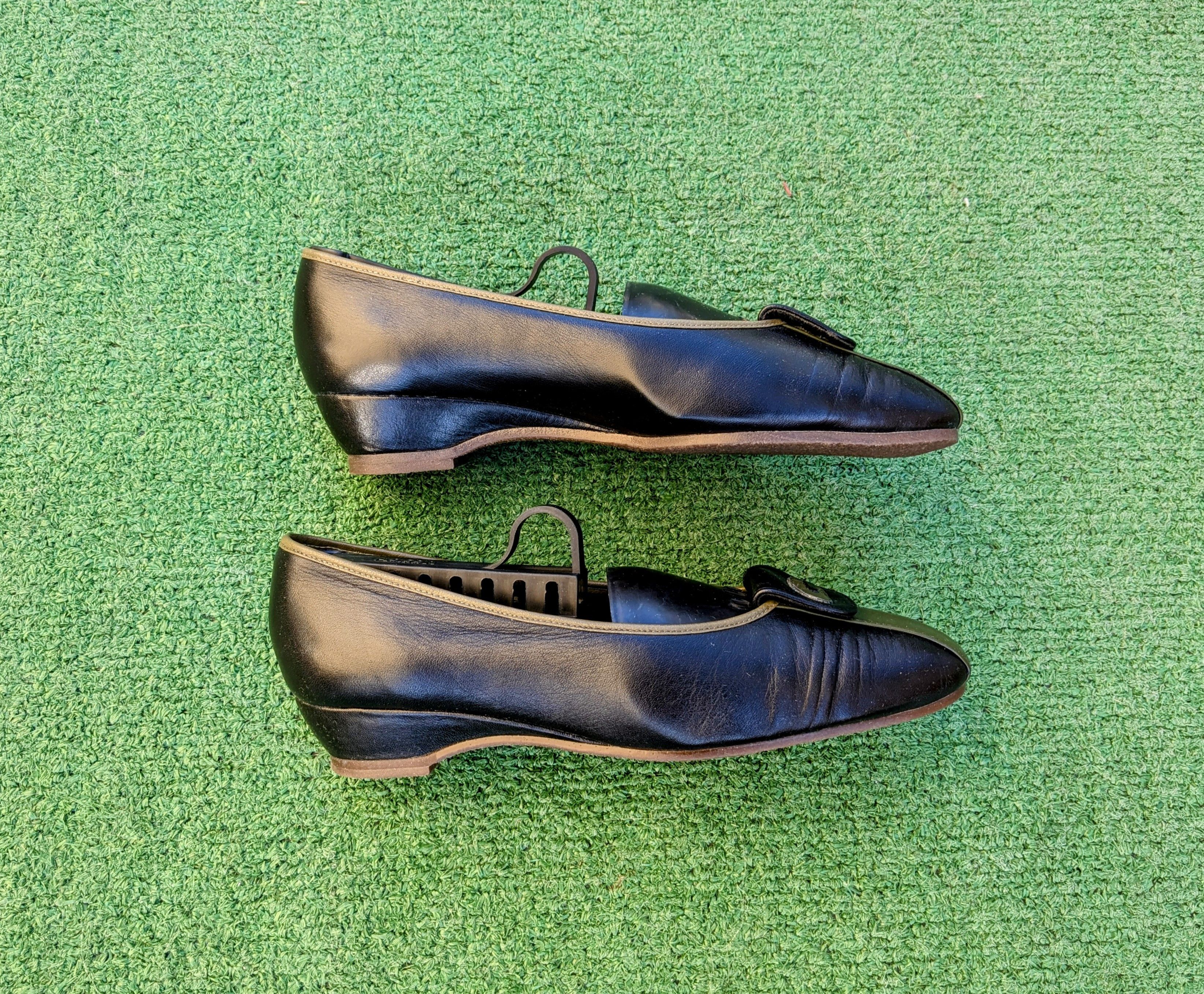 Vintage Vintage Corsage Japan Slip-On Leather Retro Flats Shoes Size US 6.5 / IT 36.5 - 8 Thumbnail