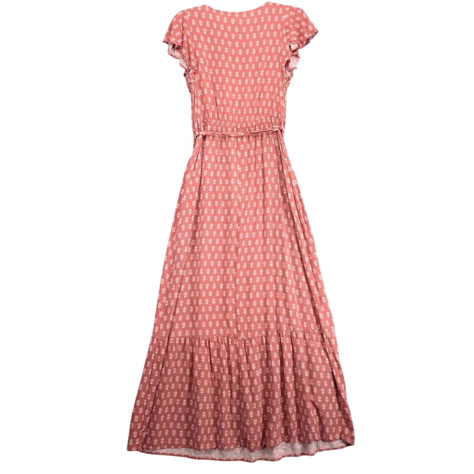 Lucky Brand Lucky Brand Ditsy Floral Tiered Maxi Dress L Elastic Waist Size L / US 10 / IT 46 - 2 Thumbnail