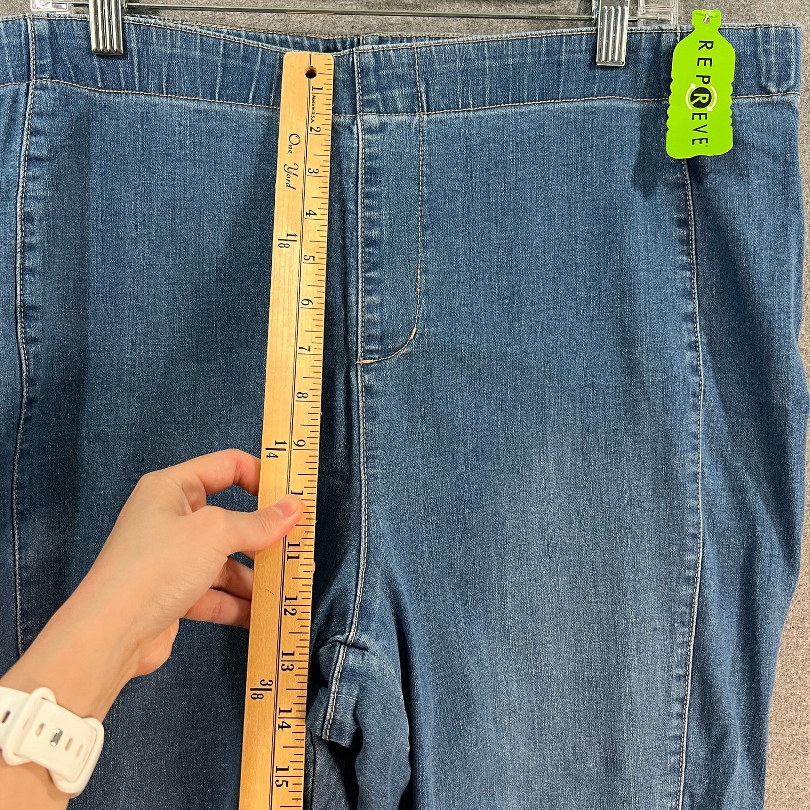 Other Susan Graver So Slimming Pull On Ankle Jean Medium Wash Size 42" / US 20 - 8 Thumbnail