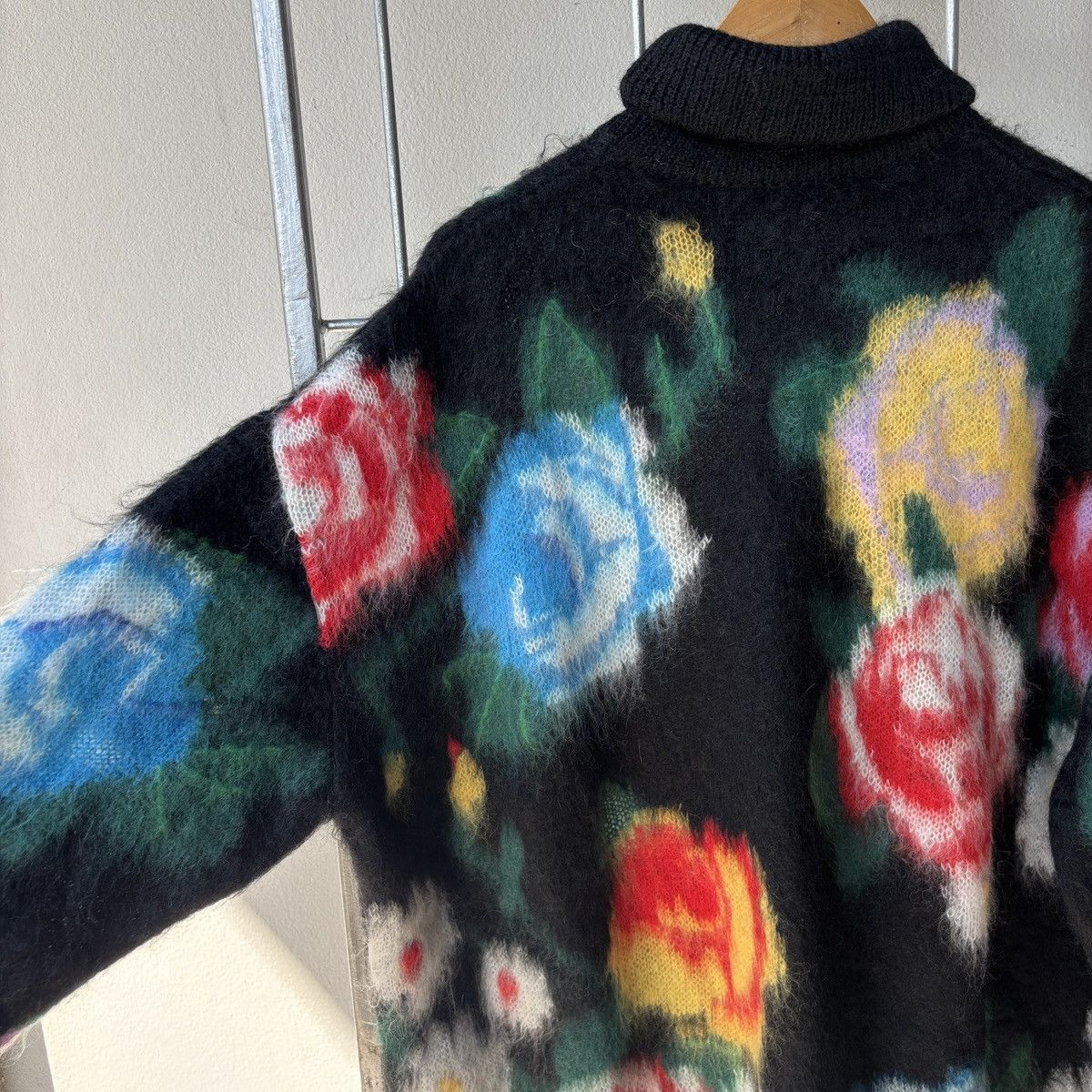 Miu Miu Miu Miu Roses Intarsia Mohair Sweater Size ONE SIZE - 16 Thumbnail