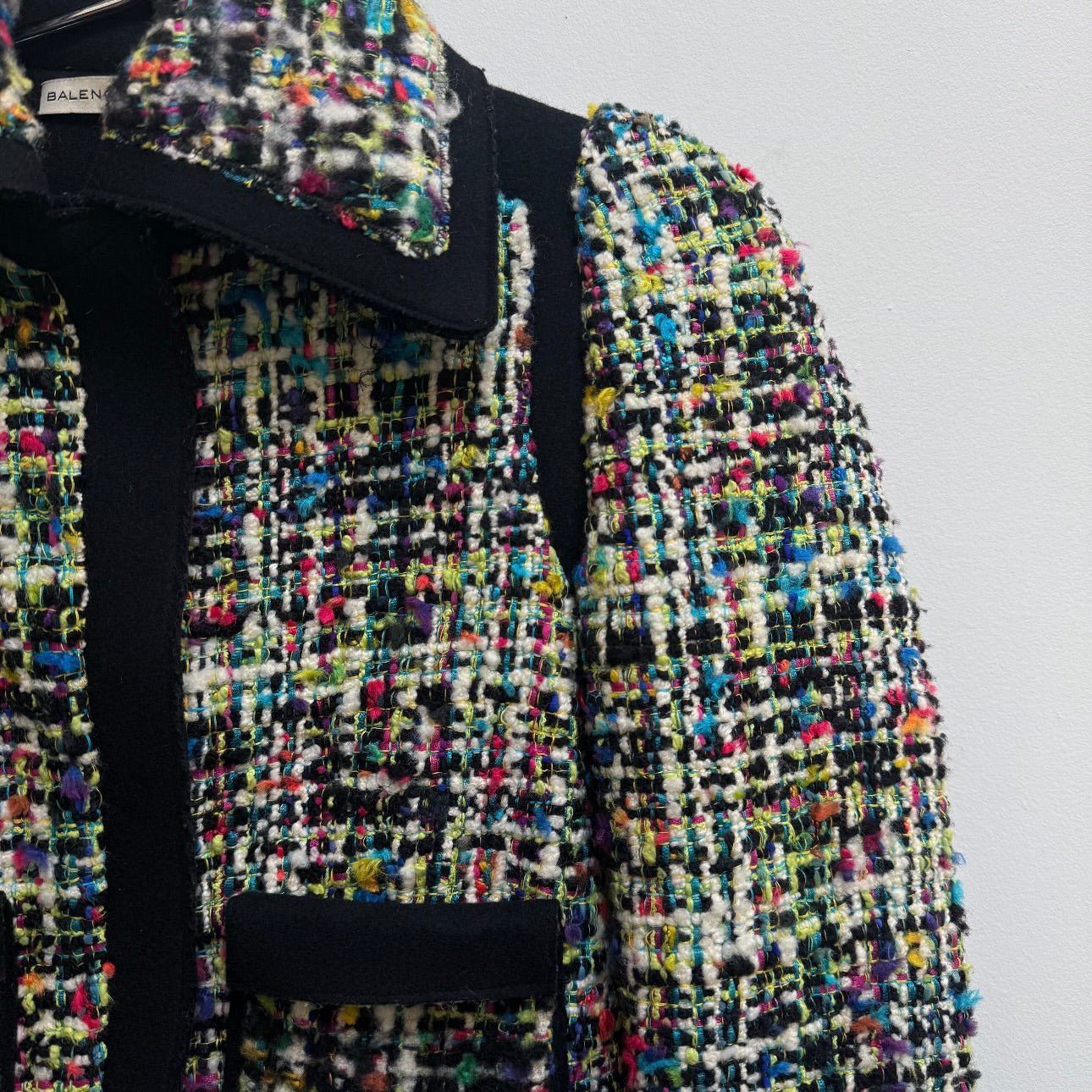 Balenciaga FW07 Balenciaga by Nicholas Ghesquiere Heavy Tweed Jacket Size XS / US 0-2 / IT 36-38 - 4 Thumbnail