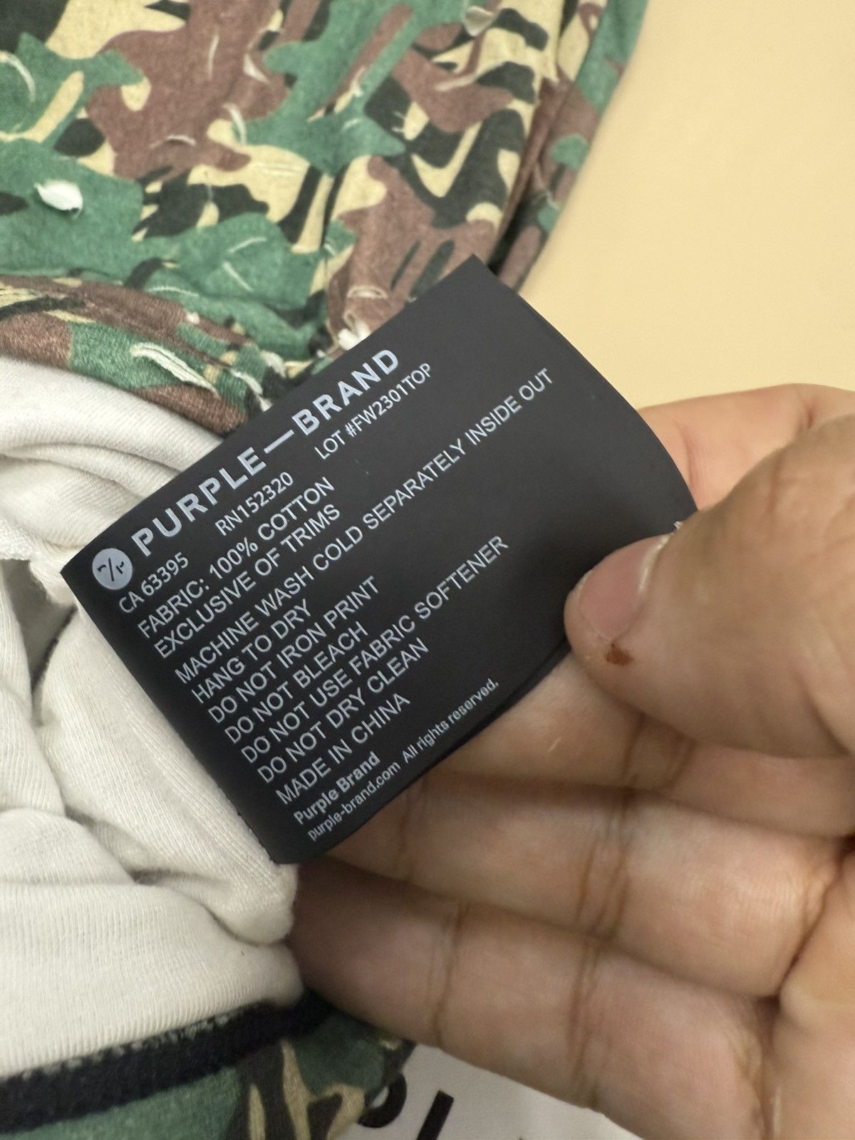 Other Purple Brand Jersey Laser Cut Camo Size S / US 4 / IT 40 - 5 Thumbnail