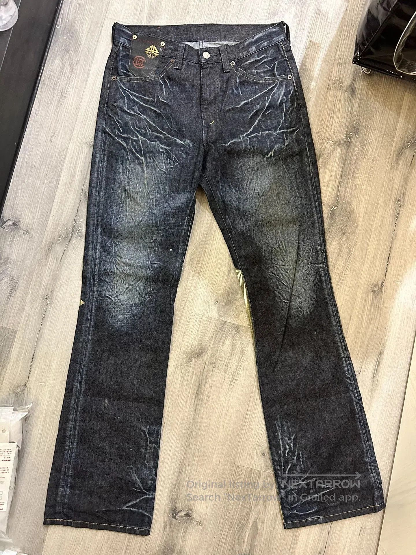 Visvim Levi's x Clot 517 Gold Butterfly Jeans. Size US 30 / EU 46 - 2 Thumbnail