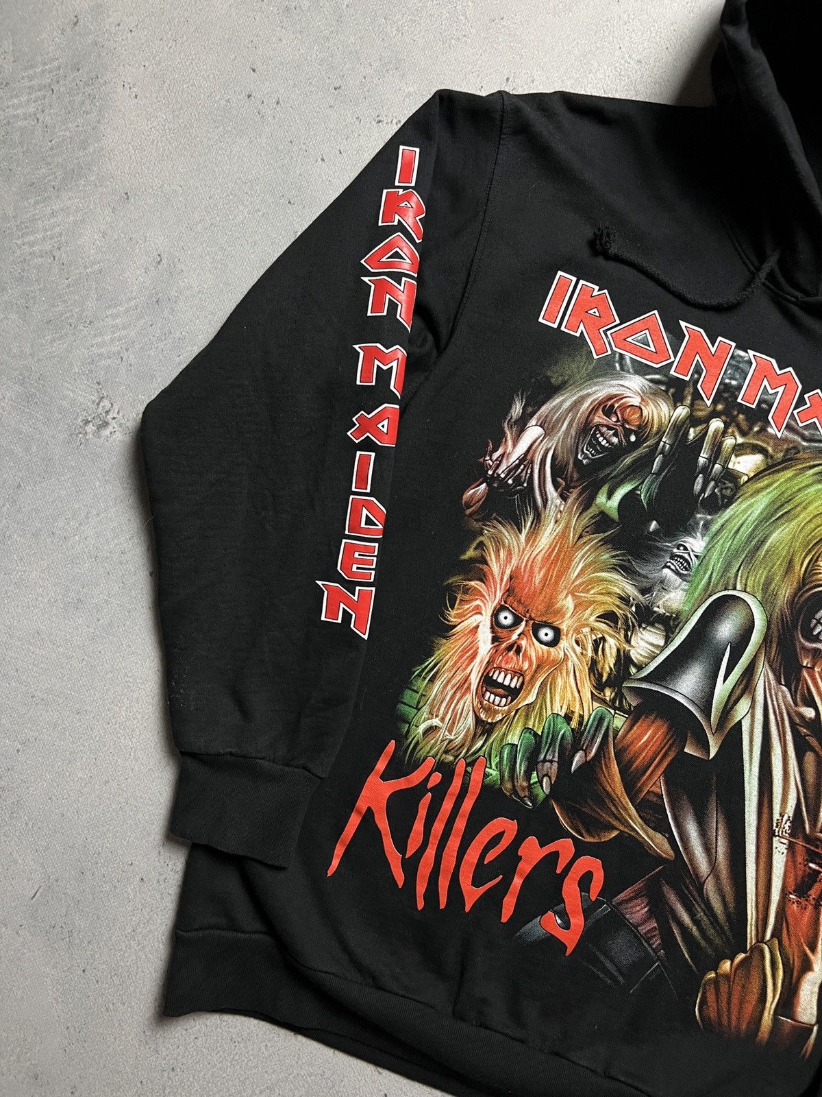 Band Tees 1990s Iron Maiden Killers Overprint y2k Hoodie Rock 90s 80s Size US L / EU 52-54 / 3 - 7 Thumbnail
