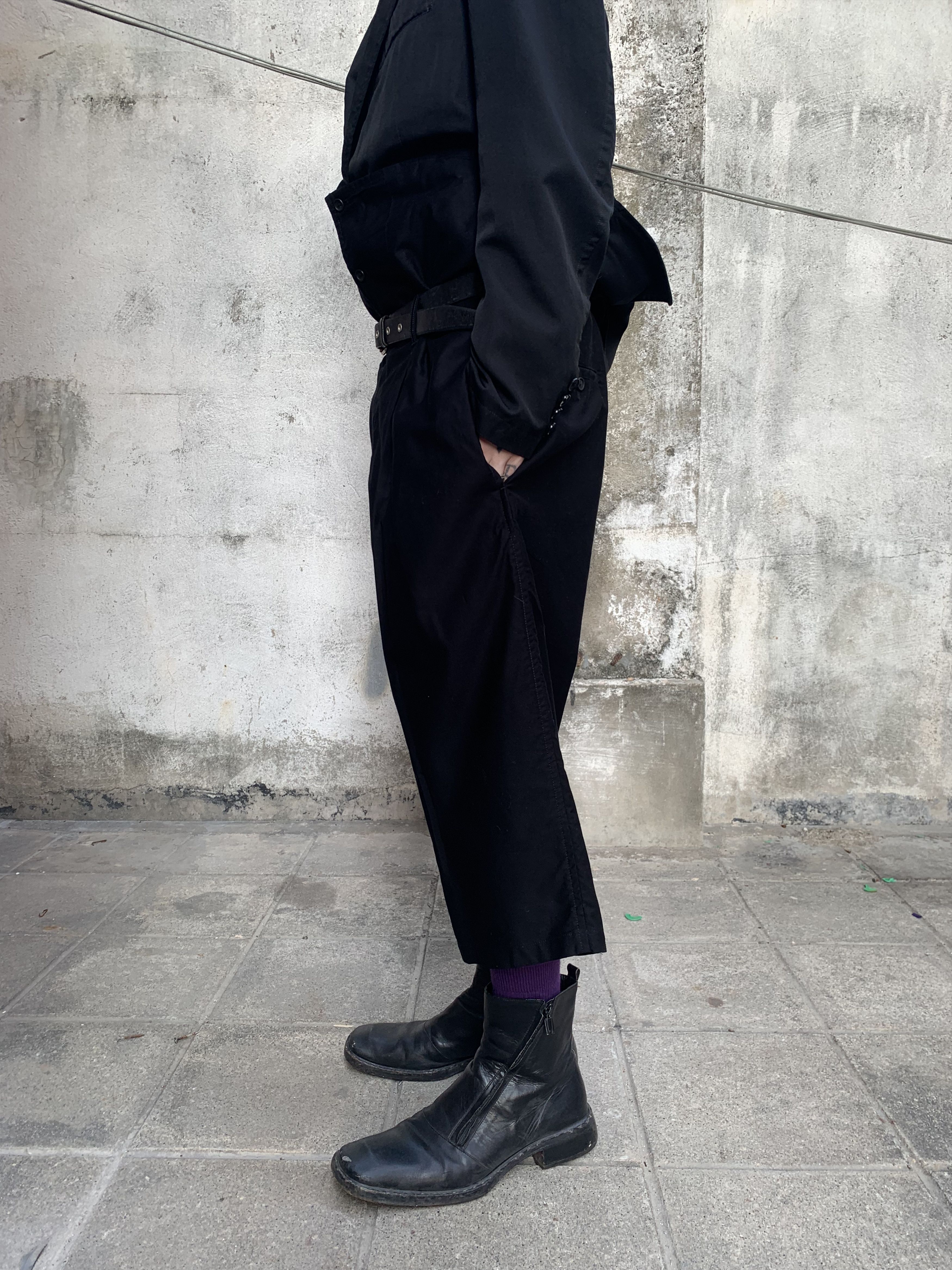 Yohji Yamamoto Yohji Yamamoto Pour Homme Hi-Waist Cropper Pants Size US 32 / EU 48 - 3 Thumbnail