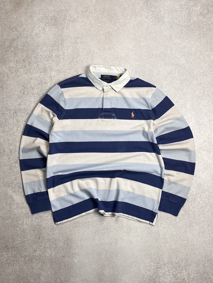 Polo Ralph Lauren × Vintage VINTAGE POLO RALPH LAUREN STRIPED BOXY CHIEF KEEF SHIRT L Size US L / EU 52-54 / 3 - 1 Thumbnail