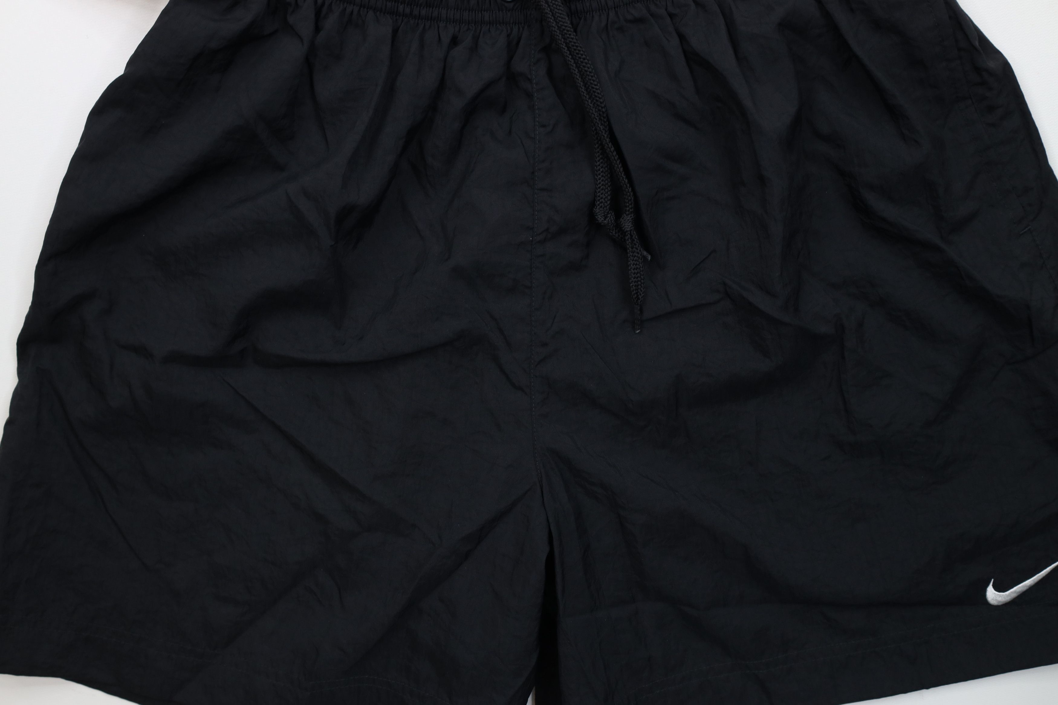 Nike Deadstock Vintage 90s Nike Mini Swoosh Soccer Shorts Black Size 26" / US 2 / IT 38 - 3 Thumbnail