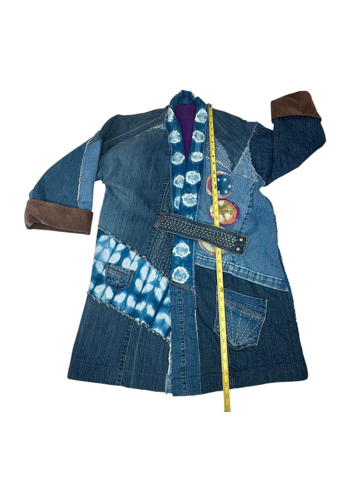 Handmade Handmade Unique Patchwork Denim Kimono Jacket Women’s Medium Size M / US 6-8 / IT 42-44 - 15 Thumbnail