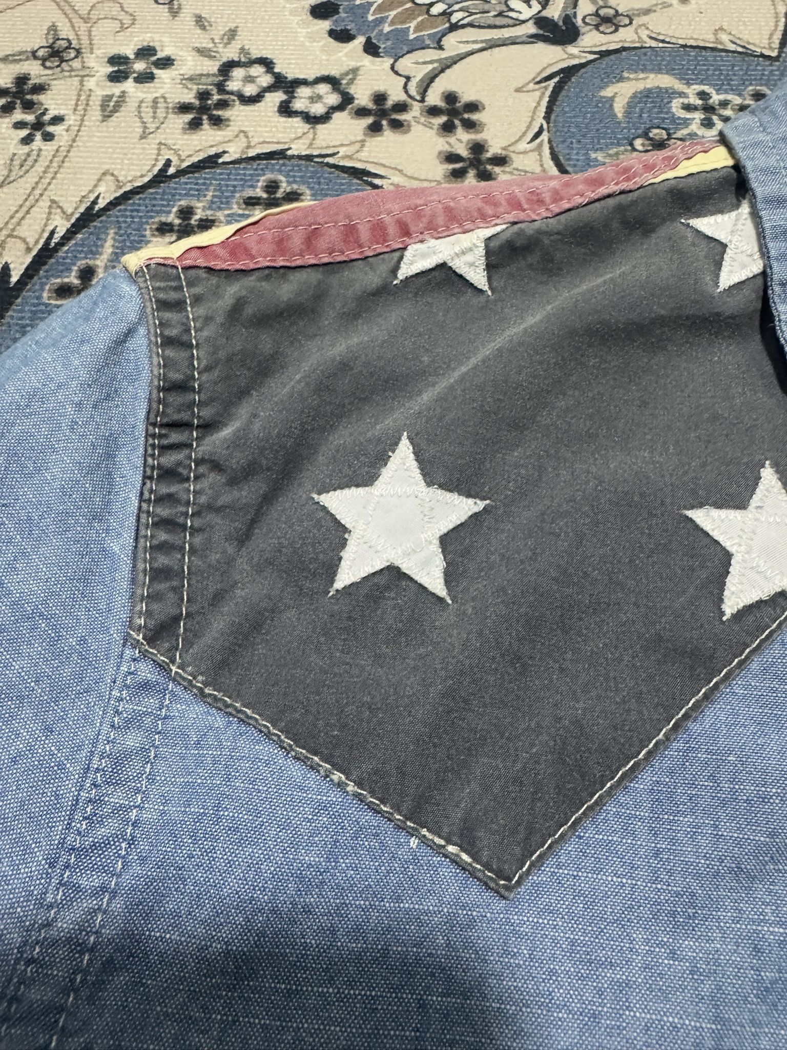 Denim & Supply Ralph Lauren × Polo Ralph Lauren × RRL Ralph Lauren Denim And Supply Ralph Lauren America Patchwork Shirt Size US S / EU 44-46 / 1 - 7 Thumbnail