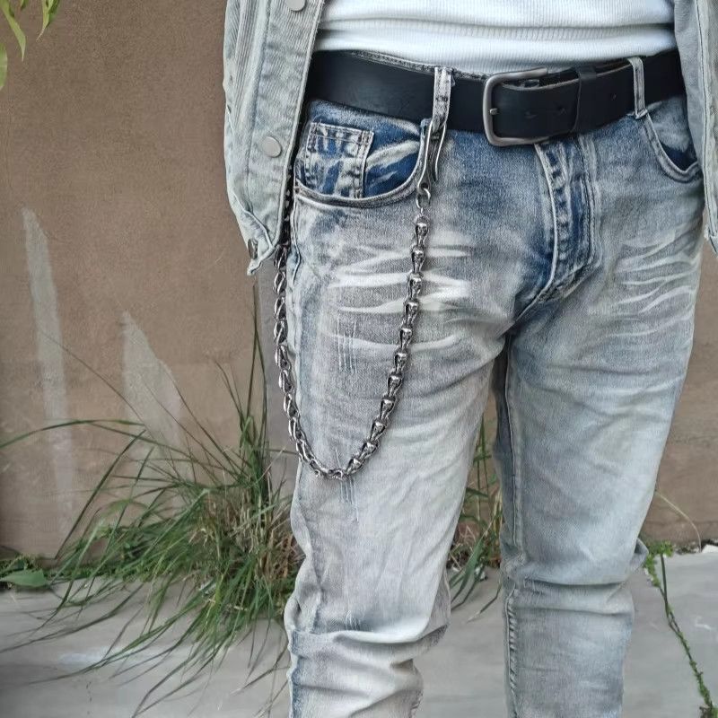 Jewelry Serpentine Skeleton Pants Chain Waist Hip Hop Jewelry Size ONE SIZE - 6 Thumbnail