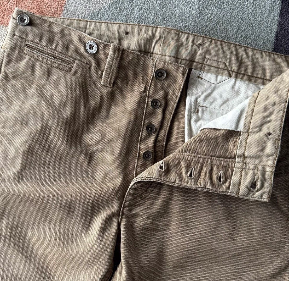 RRL Ralph Lauren RRL Ralph Lauren Double RL Heavy Canvas Cargo Pants K22 Size US 30 / EU 46 - 4 Thumbnail