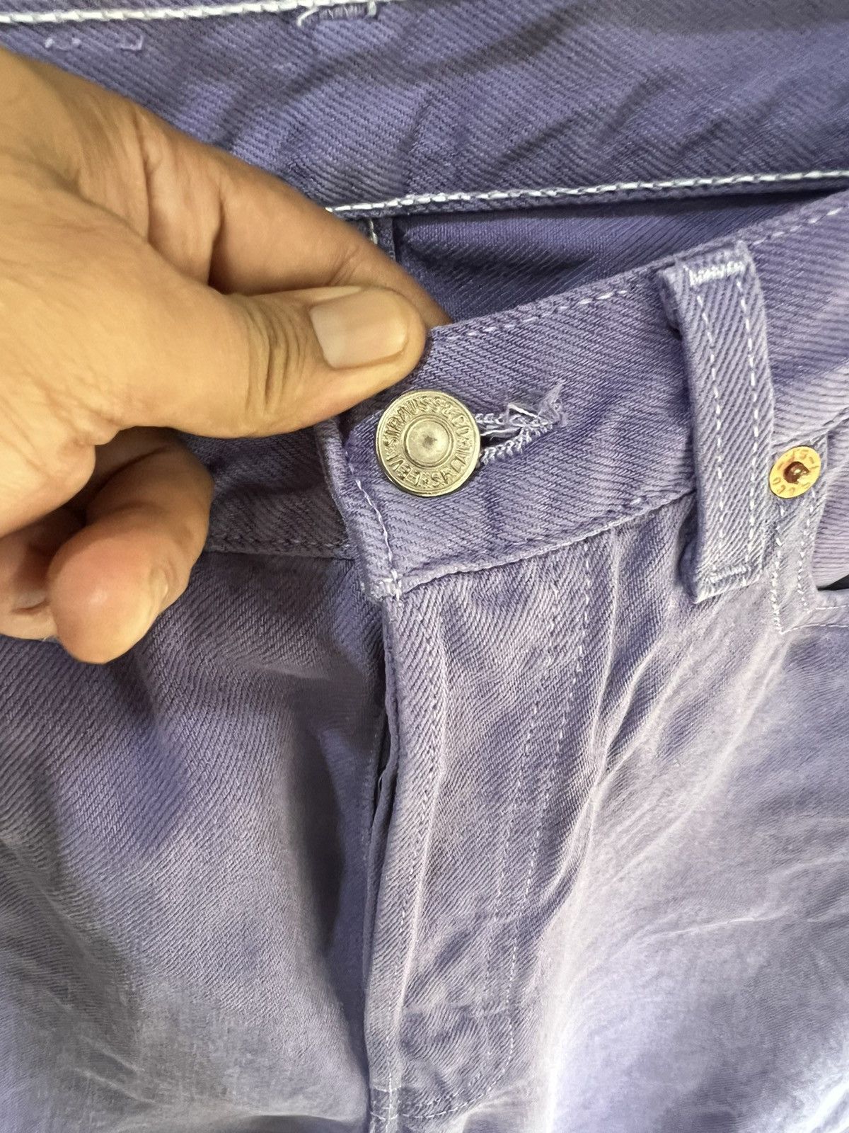 Levi's Vintage Clothing 🔥Rare Vintage Levis 501 Button 553 Denim Size US 31 - 9 Thumbnail