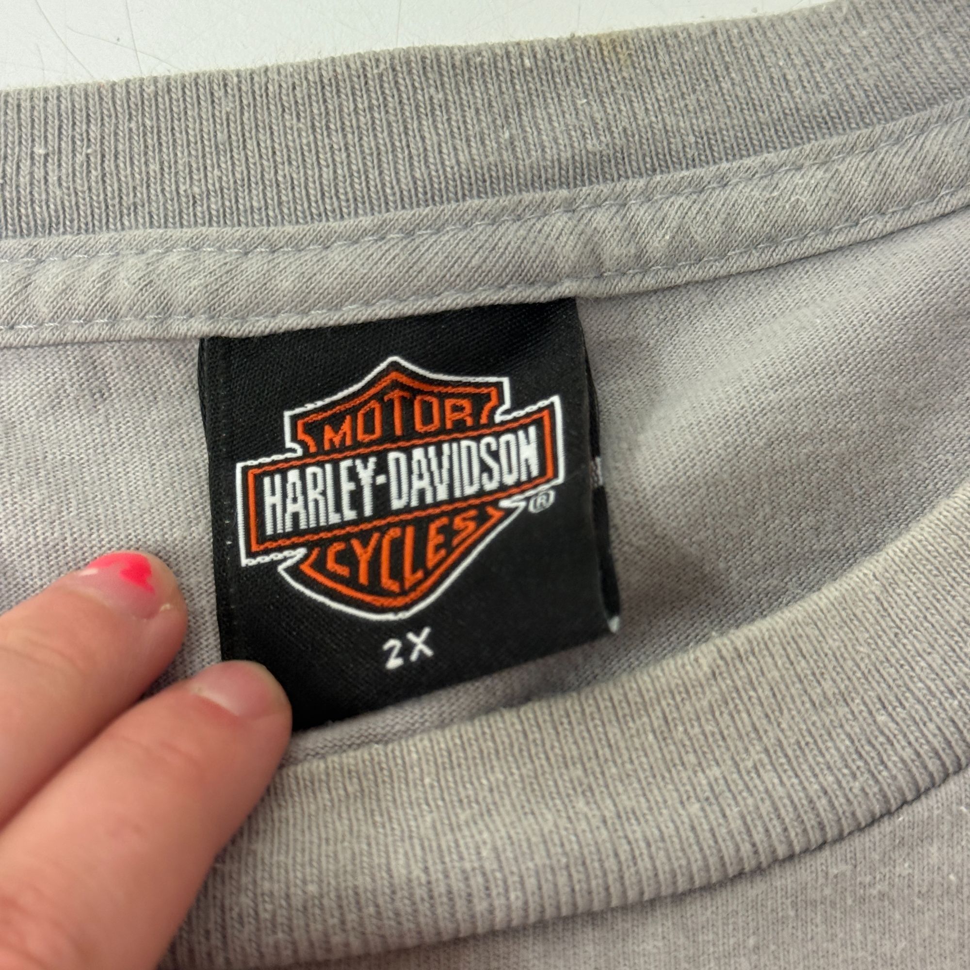 Harley Davidson TIMELESS Fort Worth Texas PINUP GIRL Motorcycle Biker Shirt Size US XXL / EU 58 / 5 - 8 Thumbnail
