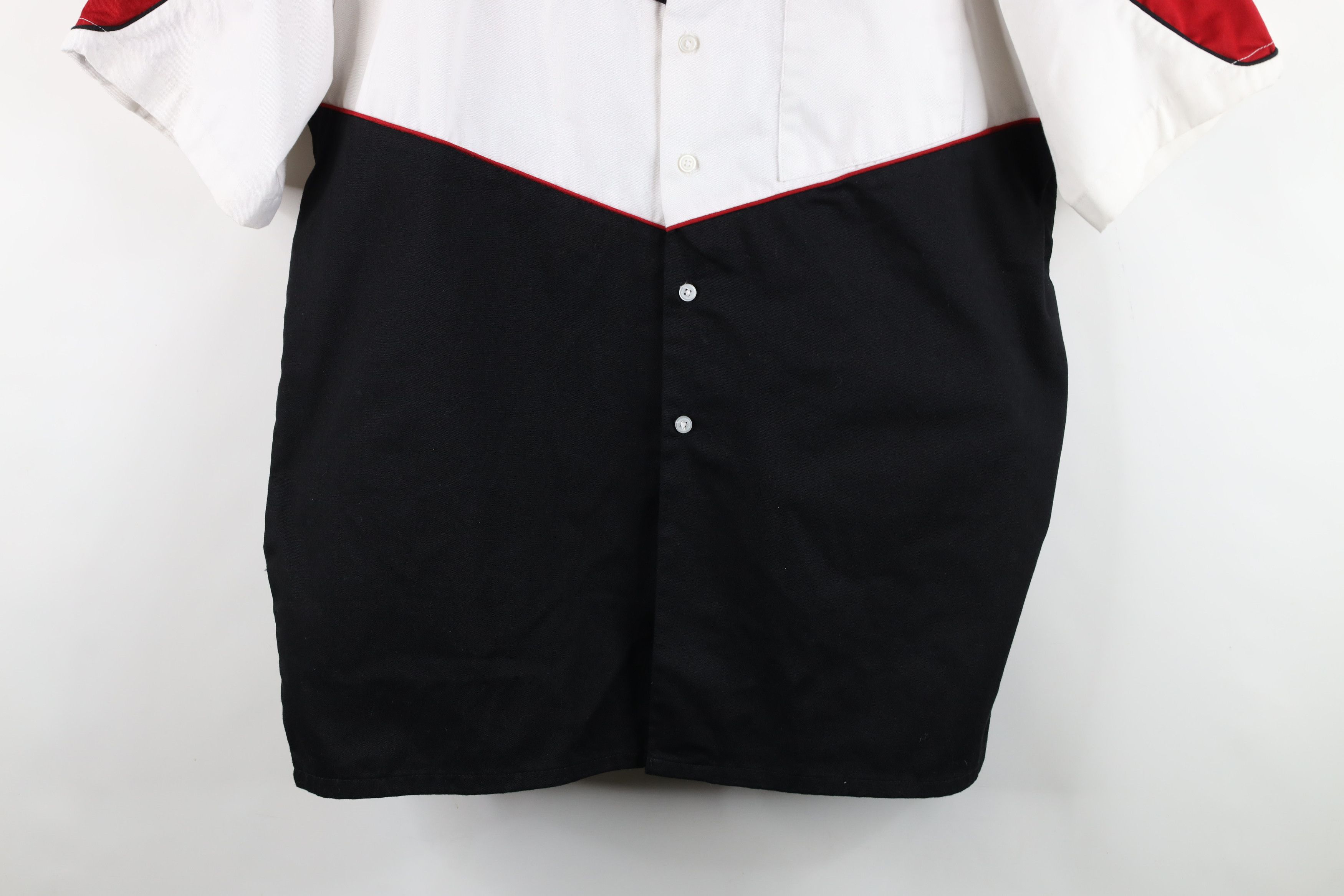 Vintage Vintage 90s Block Pit Crew Racing Collared Button Shirt Size US L / EU 52-54 / 3 - 3 Thumbnail