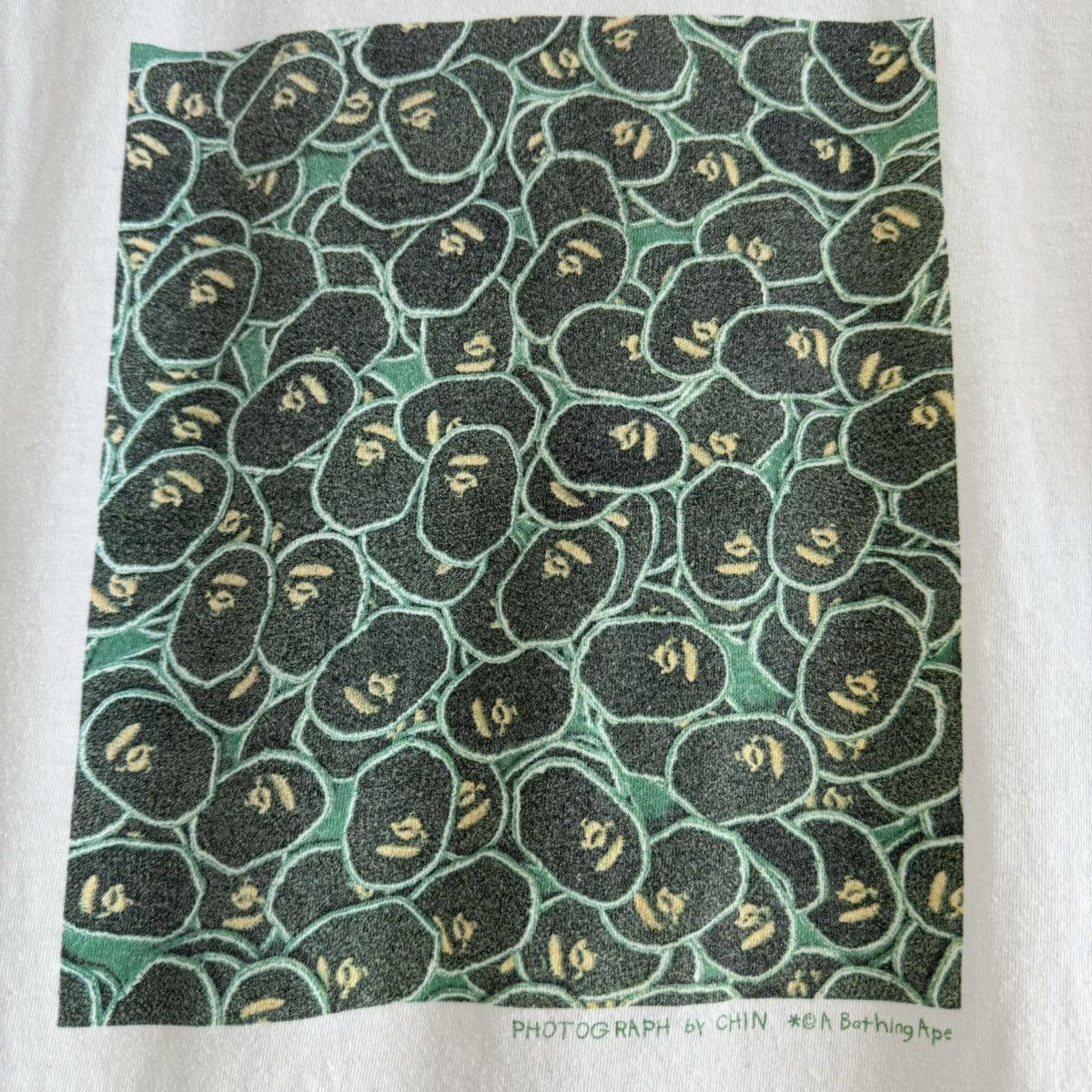 Bape × Nigo × Vintage OG Bape x Chin Oneita Tag Ape Head Tee Size US L / EU 52-54 / 3 - 3 Thumbnail